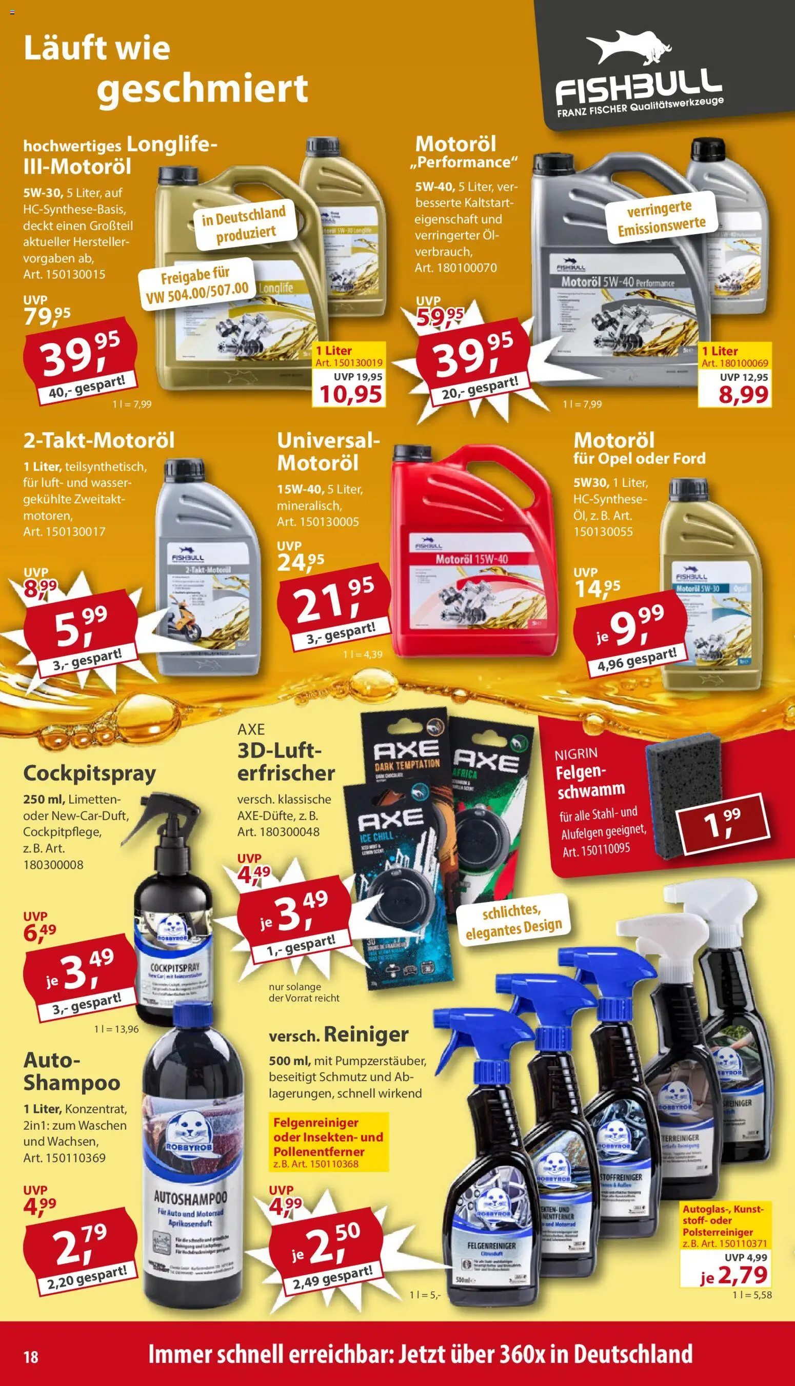 Sonderpreis Baumarkt Prospekt 	 – gültig ab 18.04.2026 | Seite: 18 | Produkte: Limetten, Öl, Shampoo, Wasser