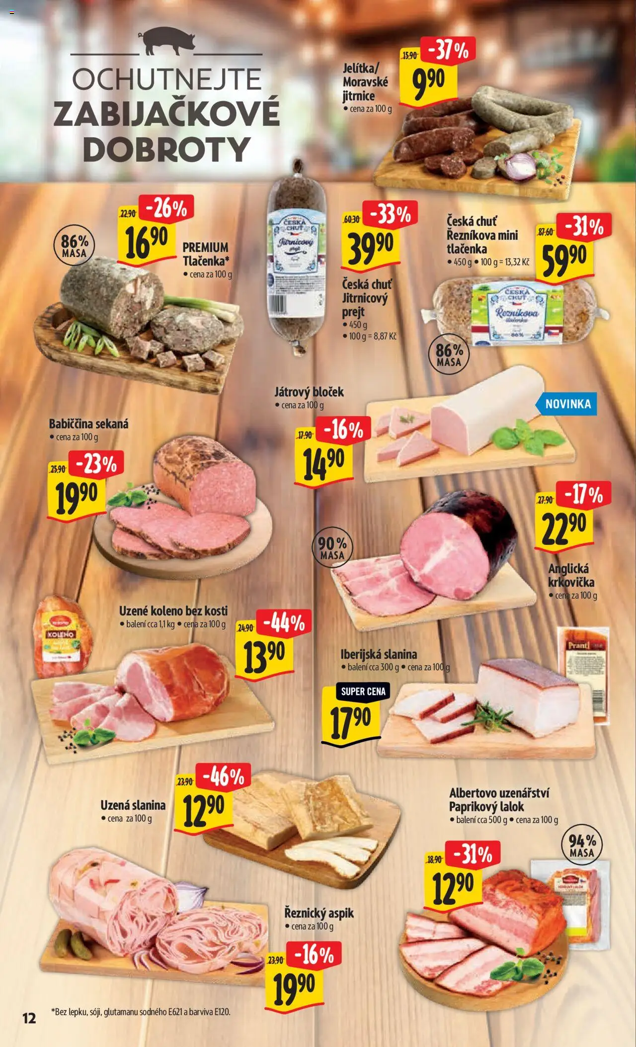 Albert leták - Hypermarket od 22.10.2025 | Strana: 21 | Produkty: Sekaná, Tlačenka, Uzené koleno, Slanina