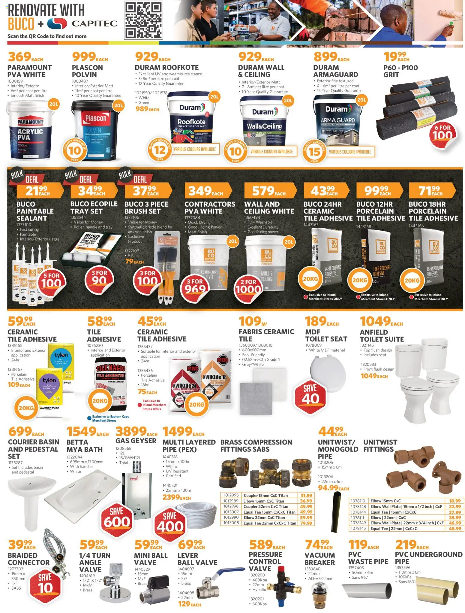 New BUCO catalogue – valid from 26.01.2026 | Page: 2 | Products: Toilet, Adhesive, Brush, Pipe