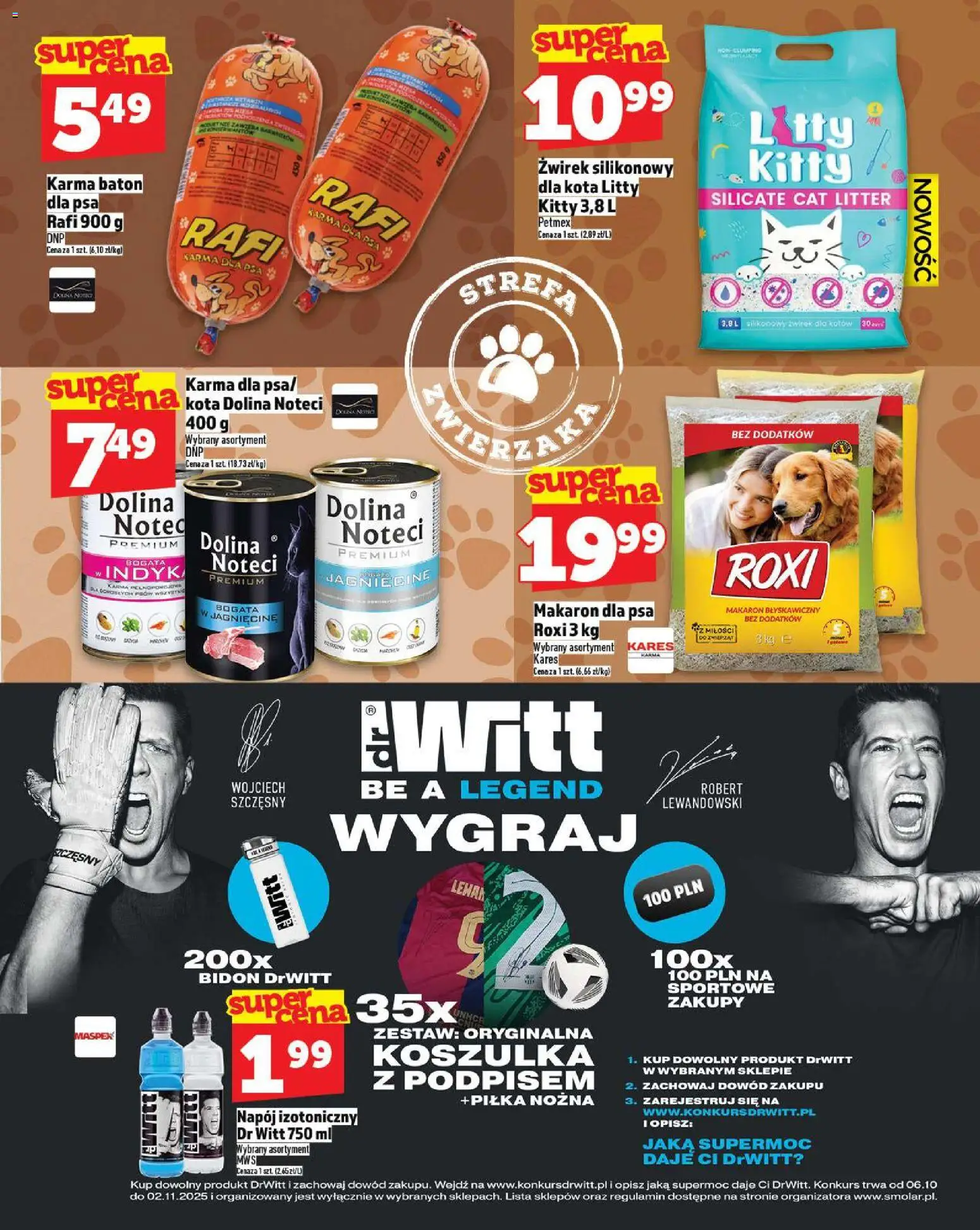 Topaz Gazetka - Express od 30.10.2025 | Strona: 17 | Produkty: Baton, Karma dla psa, Makaron