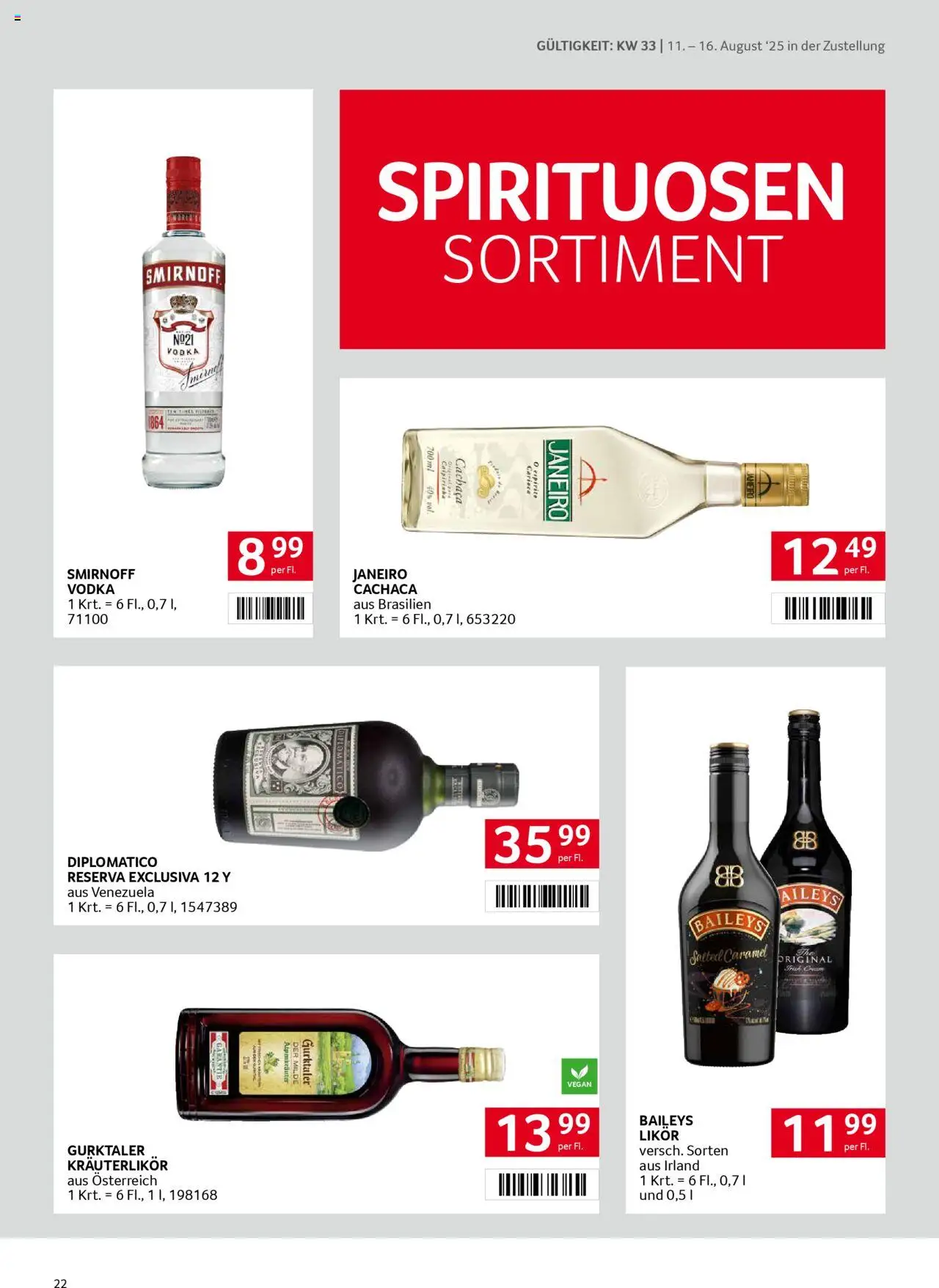 Transgourmet  Zustellaktion gültig ab 10.08.2025 | Seite: 22