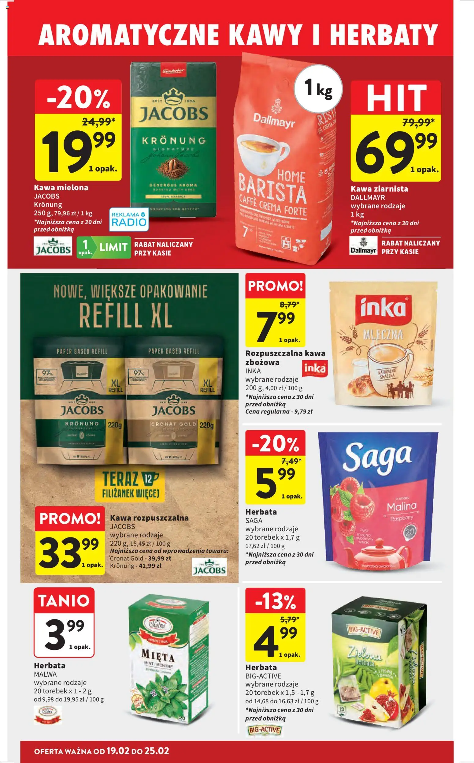 Intermarche Gazetka od 19.02.2026 | Strona: 30 | Produkty: Pigwa, Malina, Mięta, Herbata