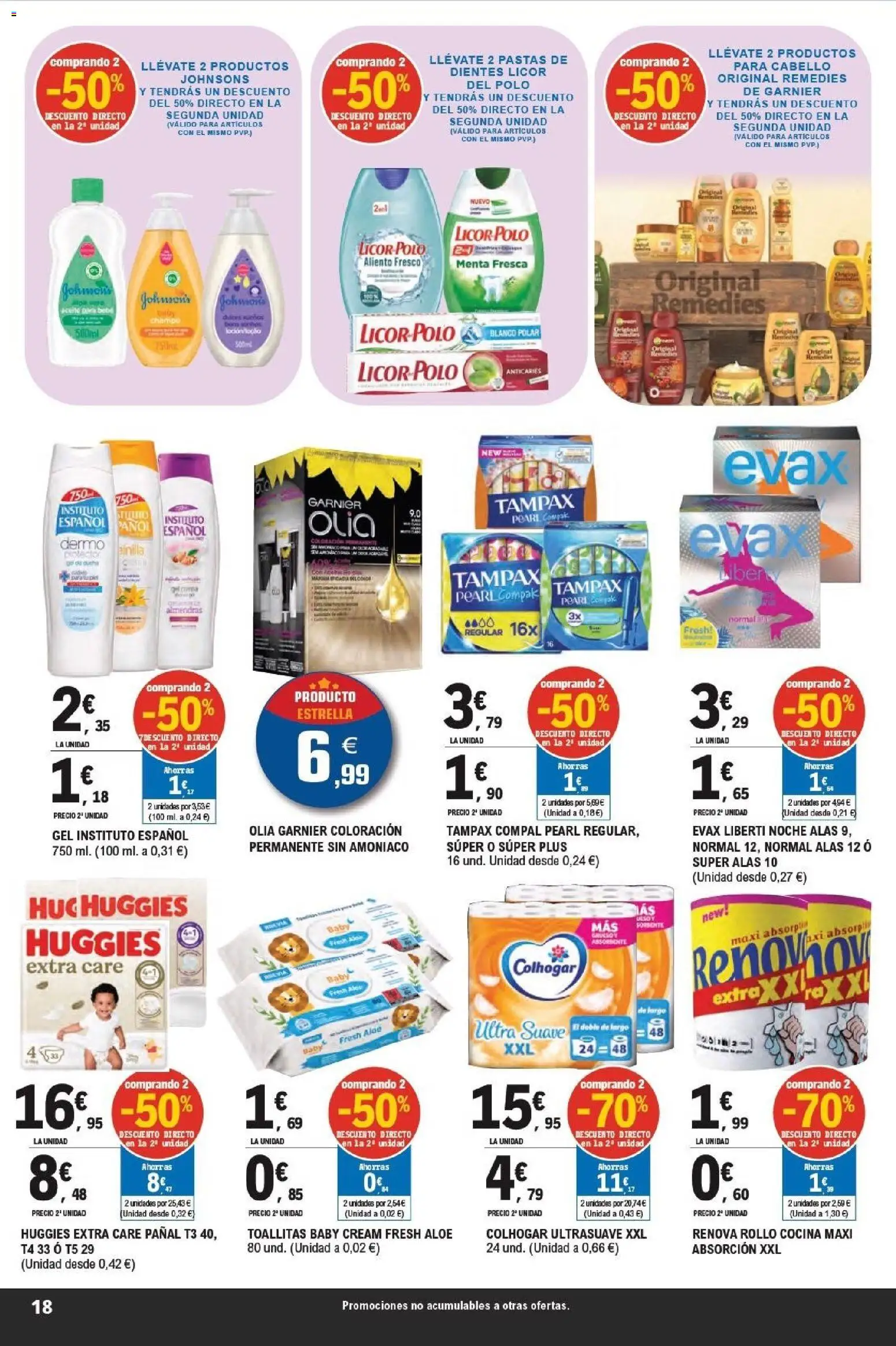 E.Leclerc - La semana del Ahorro │ válido desde el 16.02.2026 | Página: 18 | Productos: Champú, Licor, Cocina