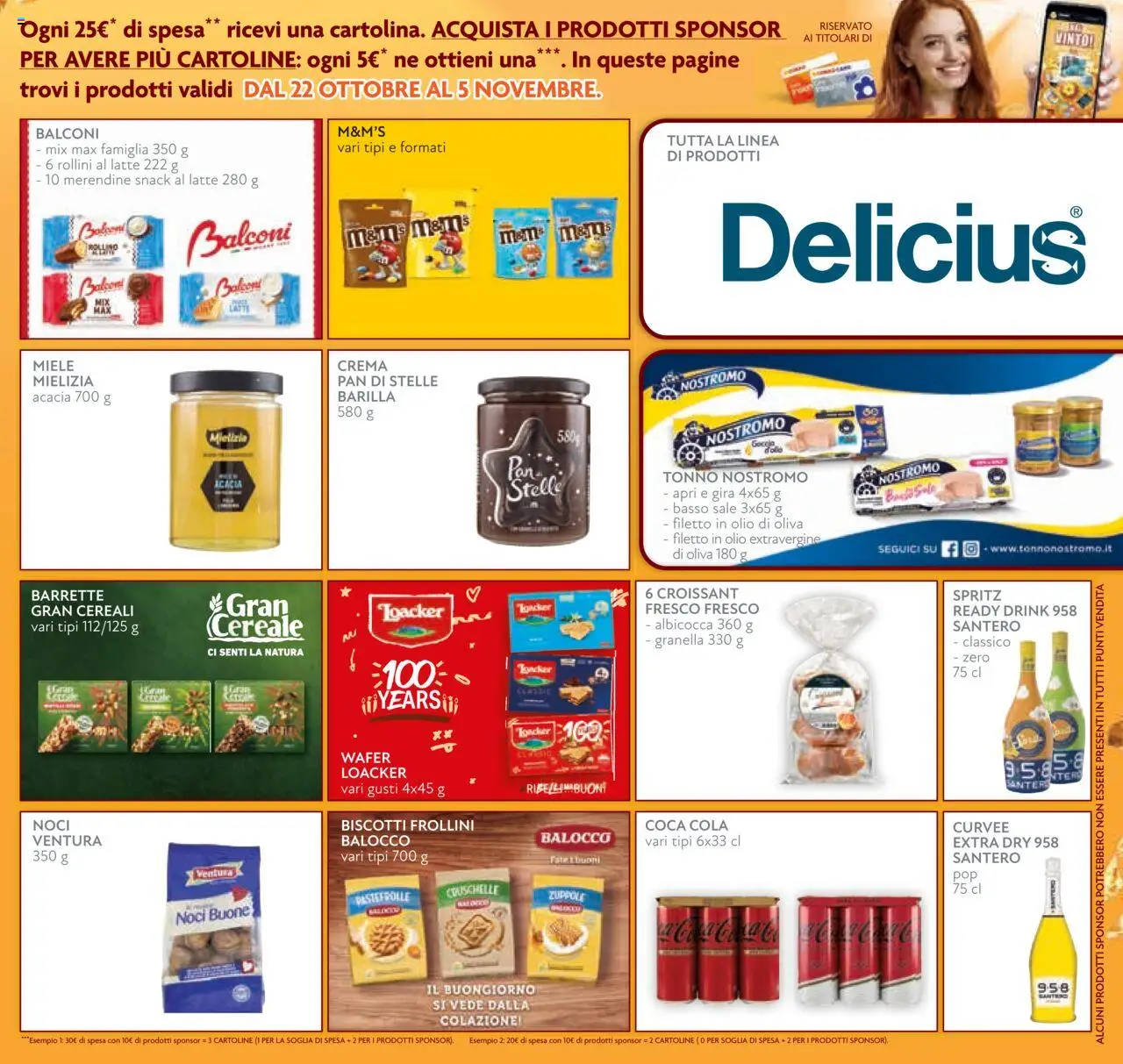 Volantino Conad del 22.10.2025 | Pagina: 7 | Prodotti: Biscotti, Noci, Croissant, Frollini