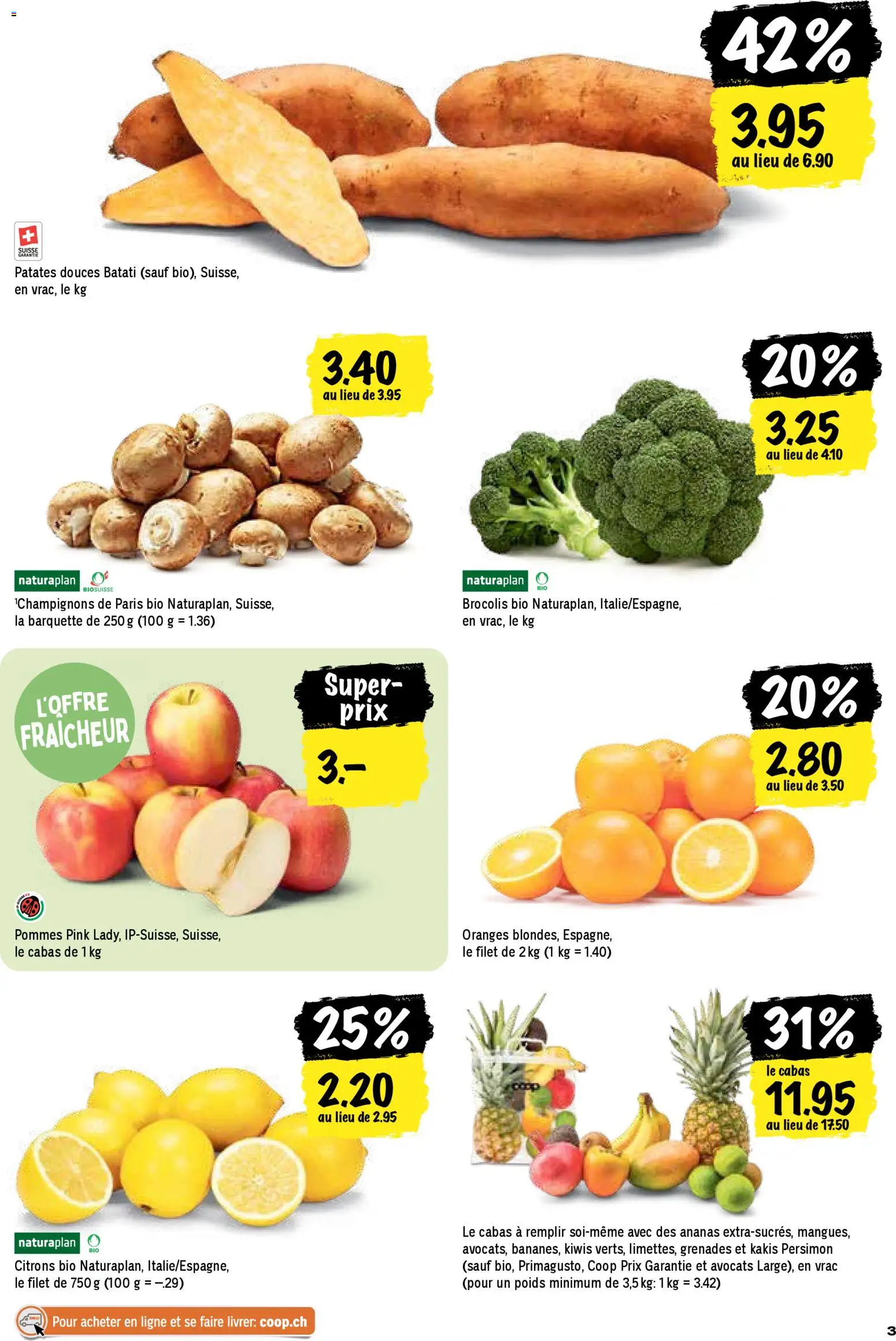 Coop - Les actions de la semaine – gültig ab 15.01.2026 | Seite: 3 | Produkte: Ananas