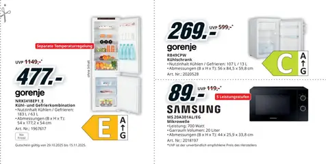 Media Markt Black Friday ab 29.10.2025 gültig | Seite: 13 | Produkte: Kühlschrank, Mikrowelle, Samsung