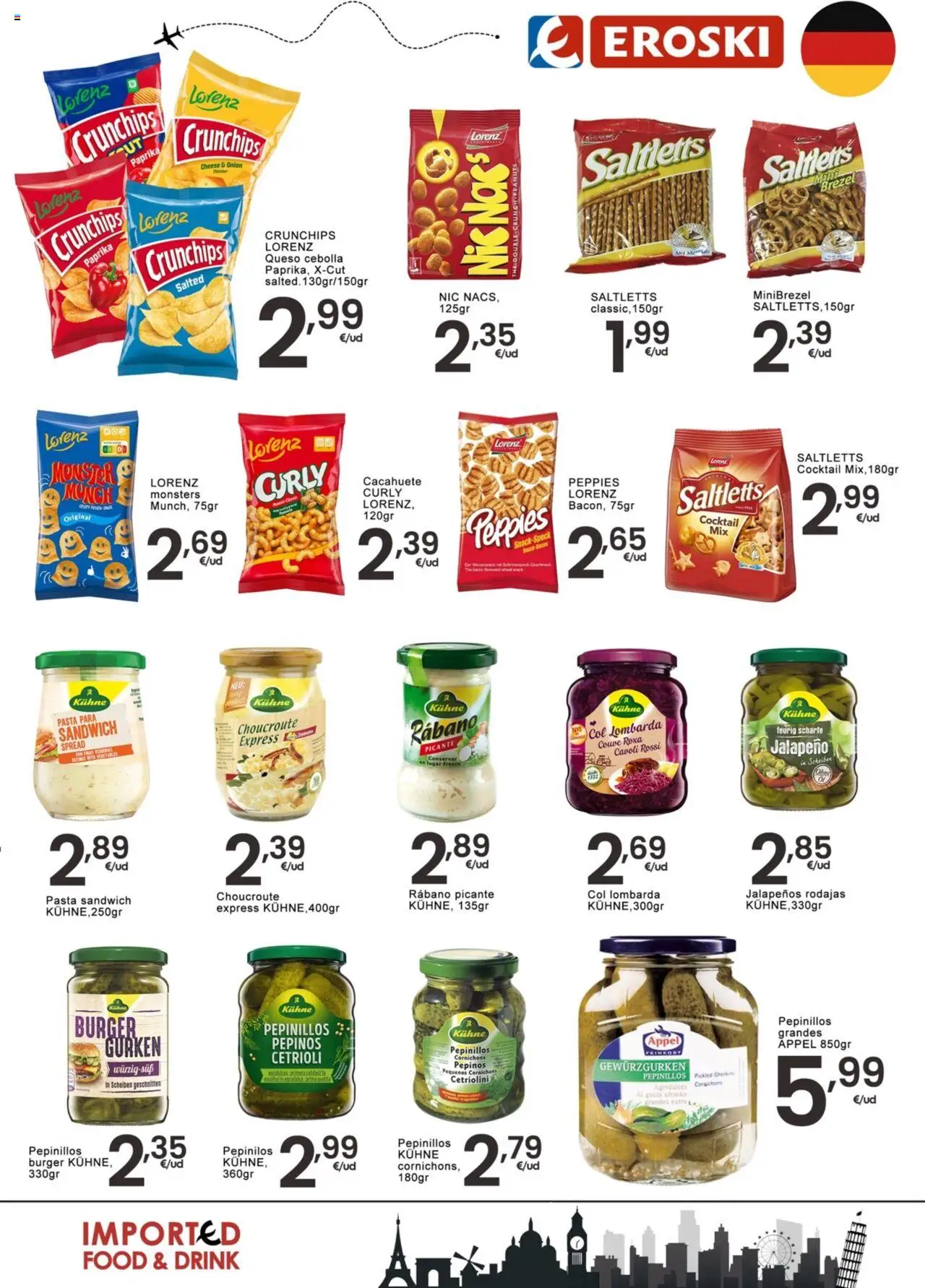 Eroski - Productos de Importación │ válido desde el 12.06.2025 | Página: 5 | Productos: Queso, Pasta, Pepinos, Παγωμένο τσάι