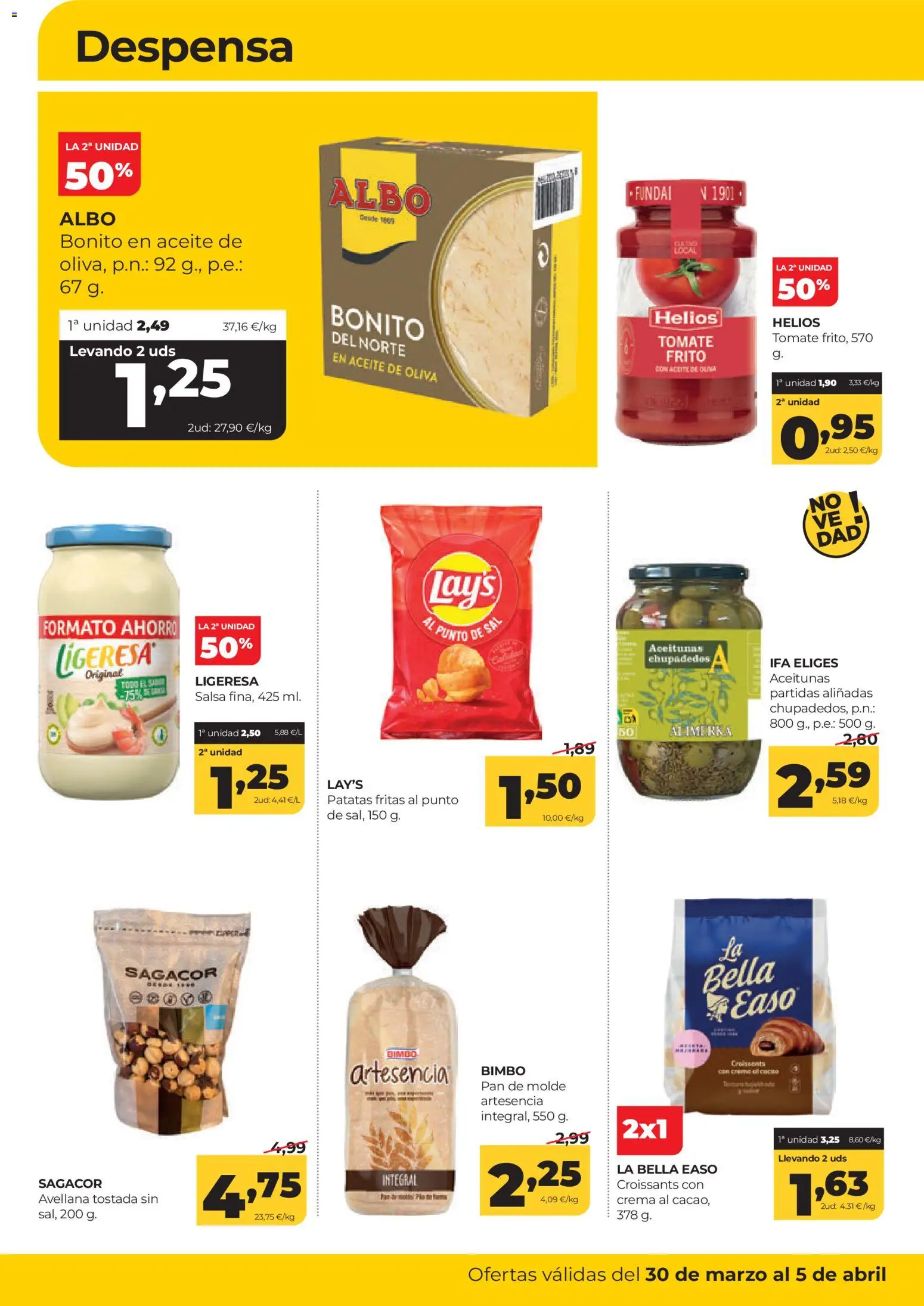 Alimerka folleto Asturias │ válido desde el 30.03.2026 | Página: 12 | Productos: Aceite, Pan, Aceite de oliva, Φρυγανιές σικάλεως