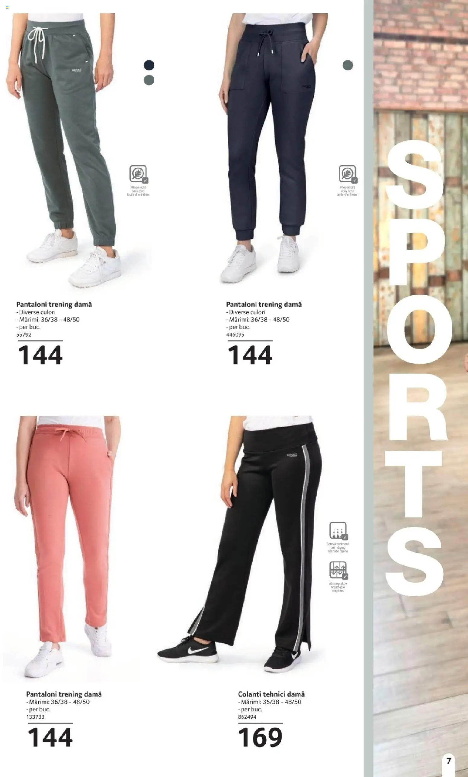 Noul catalog Selgros – valabil de la 14.11.2025 | Pagină: 7 | Produse: Trening, Pantaloni, Colanți