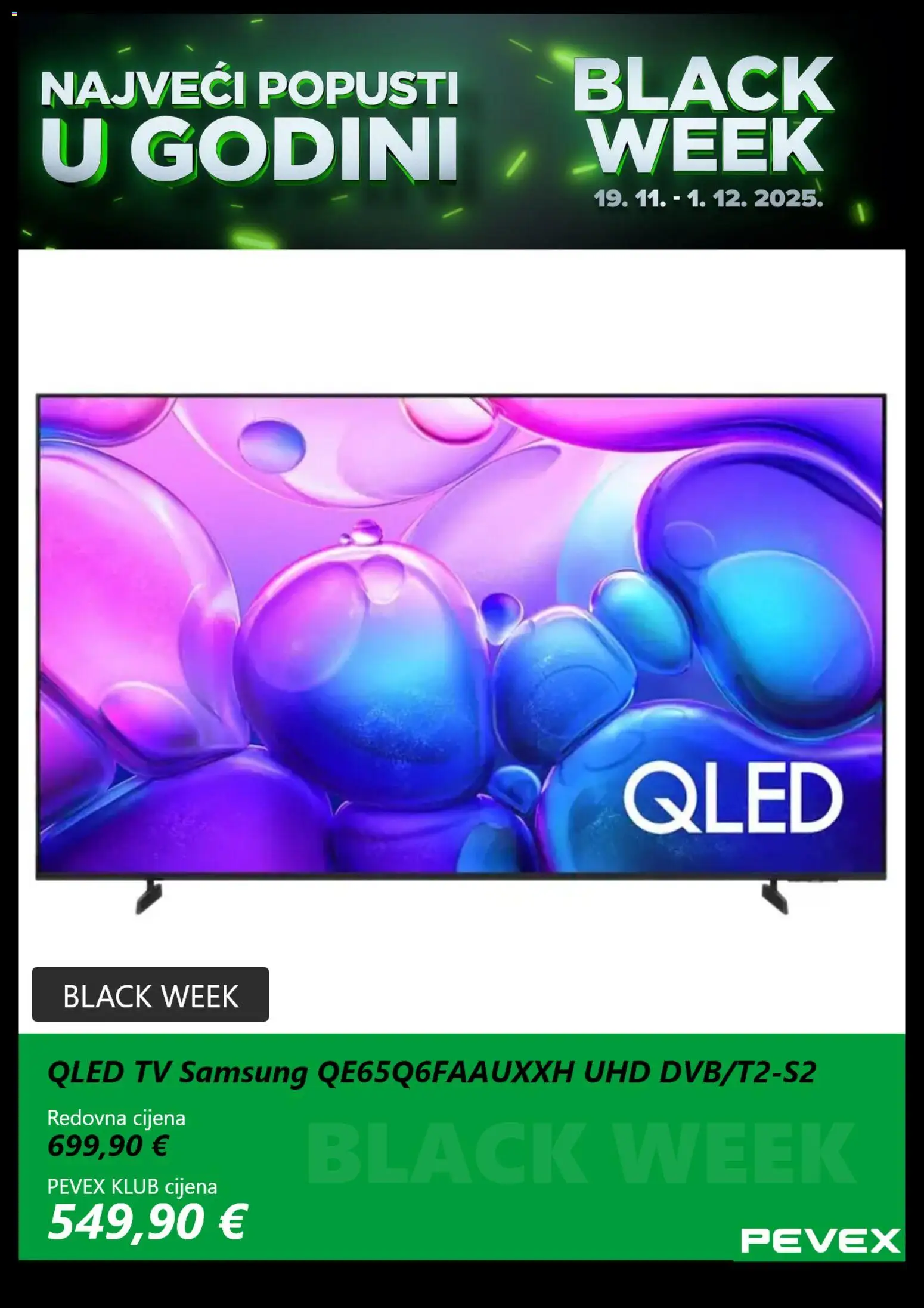Pevex katalog | vrijedi od 19.11.2025 | Stranica: 2 | Proizvodi: Tv
