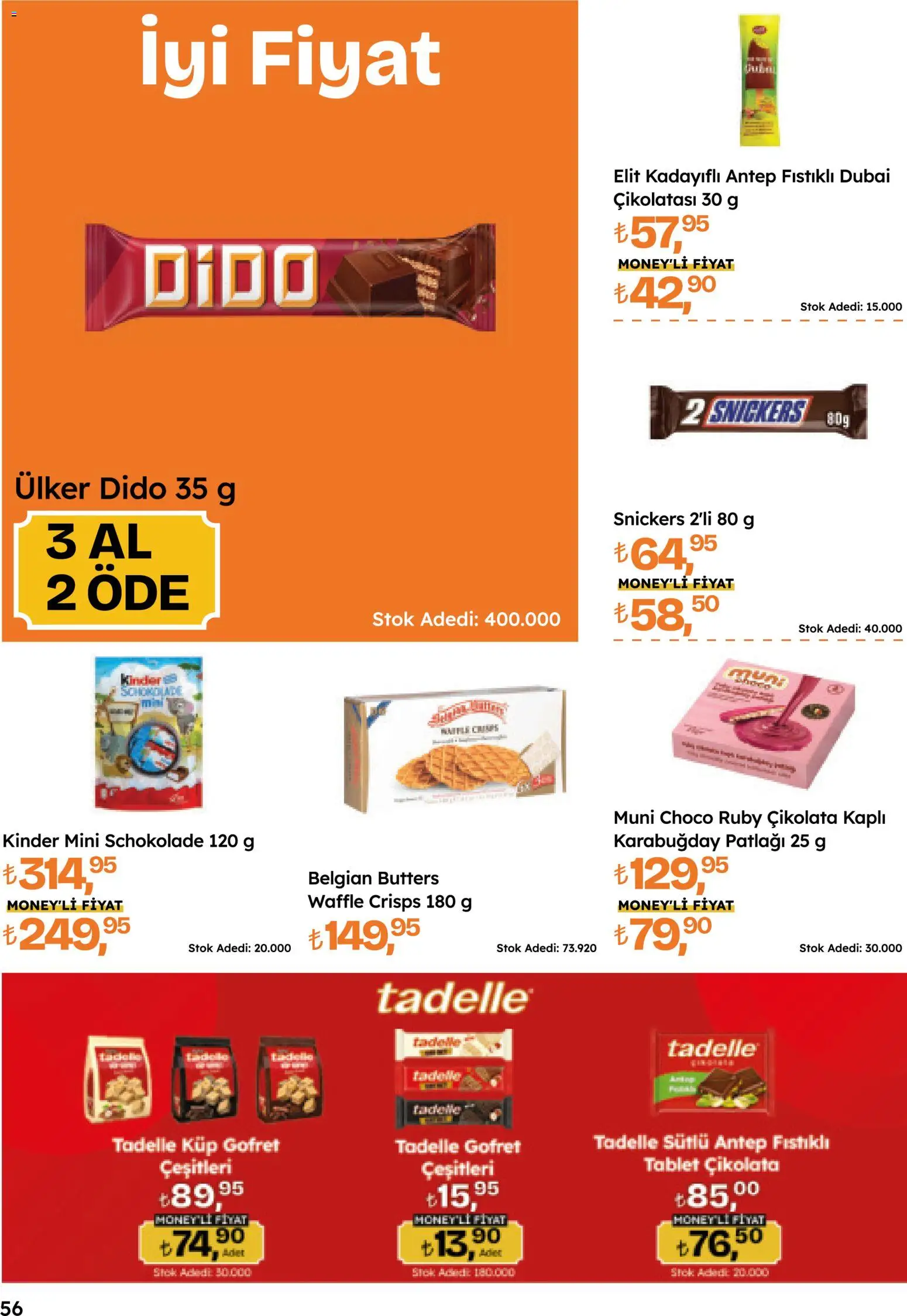Migros Katalog - Migroskop - 16.04.2026 tarihinden itibaren geçerlidir | Sayfa: 56 | Ürünler: Gofret, Çikolata, Tablet