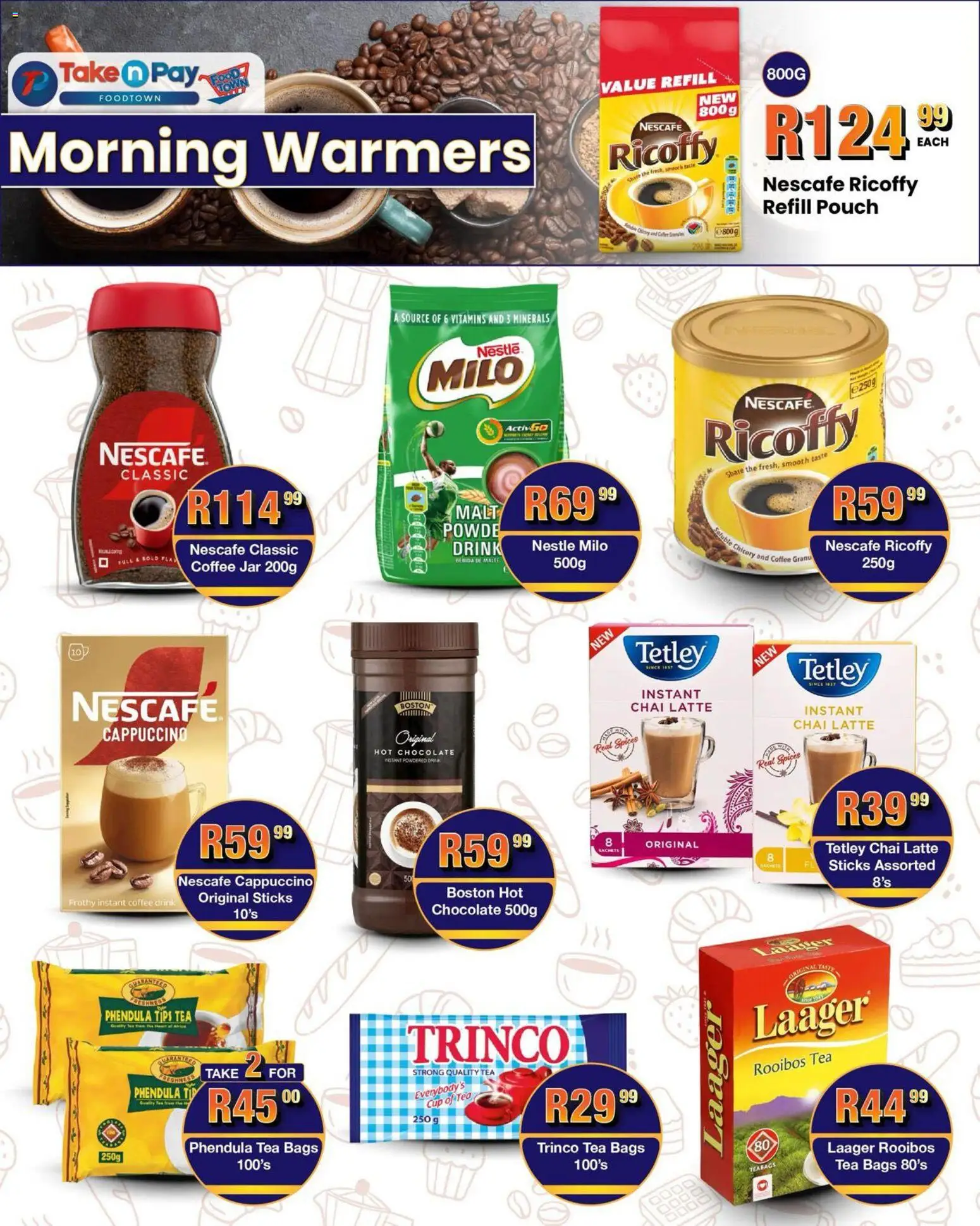 New Take n Pay catalogue – valid from 12.01.2026 | Page: 7 | Products: Coffee, Chocolate, Tea, Estuche organizador de viaje