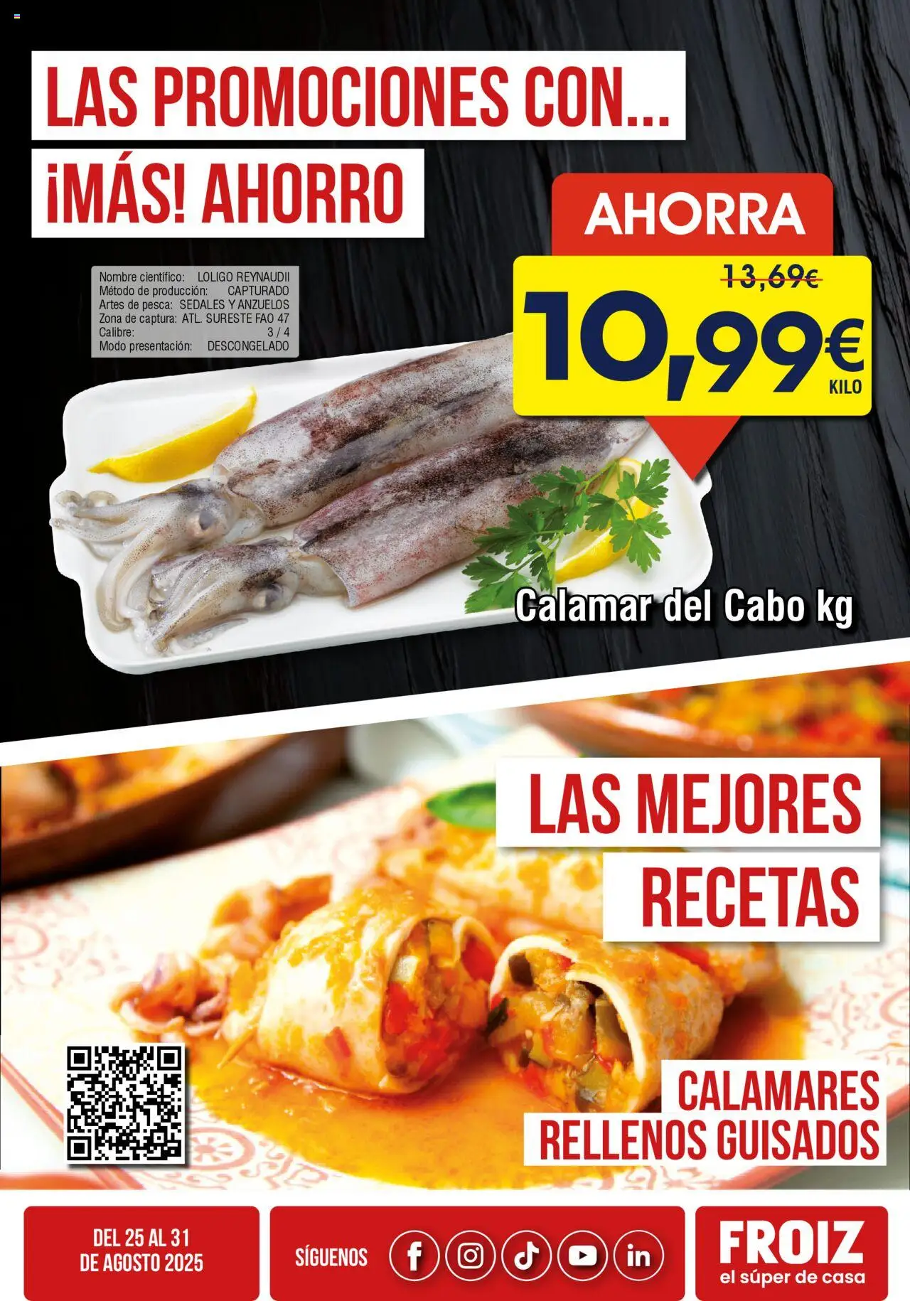 Froiz Oferta semanal │ válido desde el 25.08.2025 | Página: 2 | Productos: Calamares