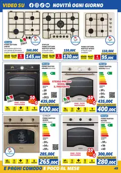 Anteprima del volantino Orizzonte Elettrodomestici catalogo valido a partire dal 01.11.2025 | Pagina: 45 | Prodotti: Pane, Pizza, Video, Forno