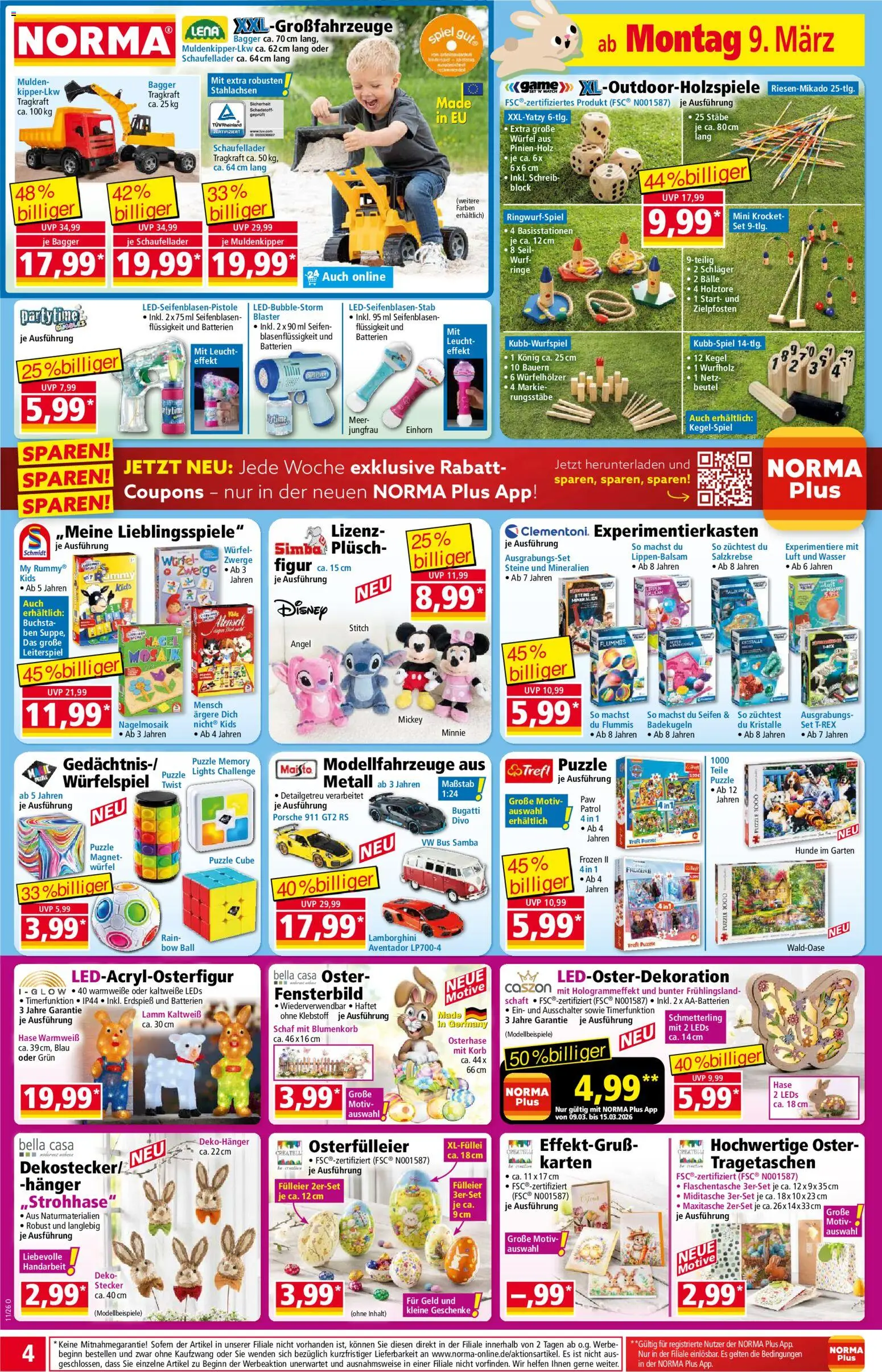 Norma Prospekt 	 – gültig ab 09.03.2026 | Seite: 4 | Produkte: Batterien, Korb, Wasser, Lippenbalsam