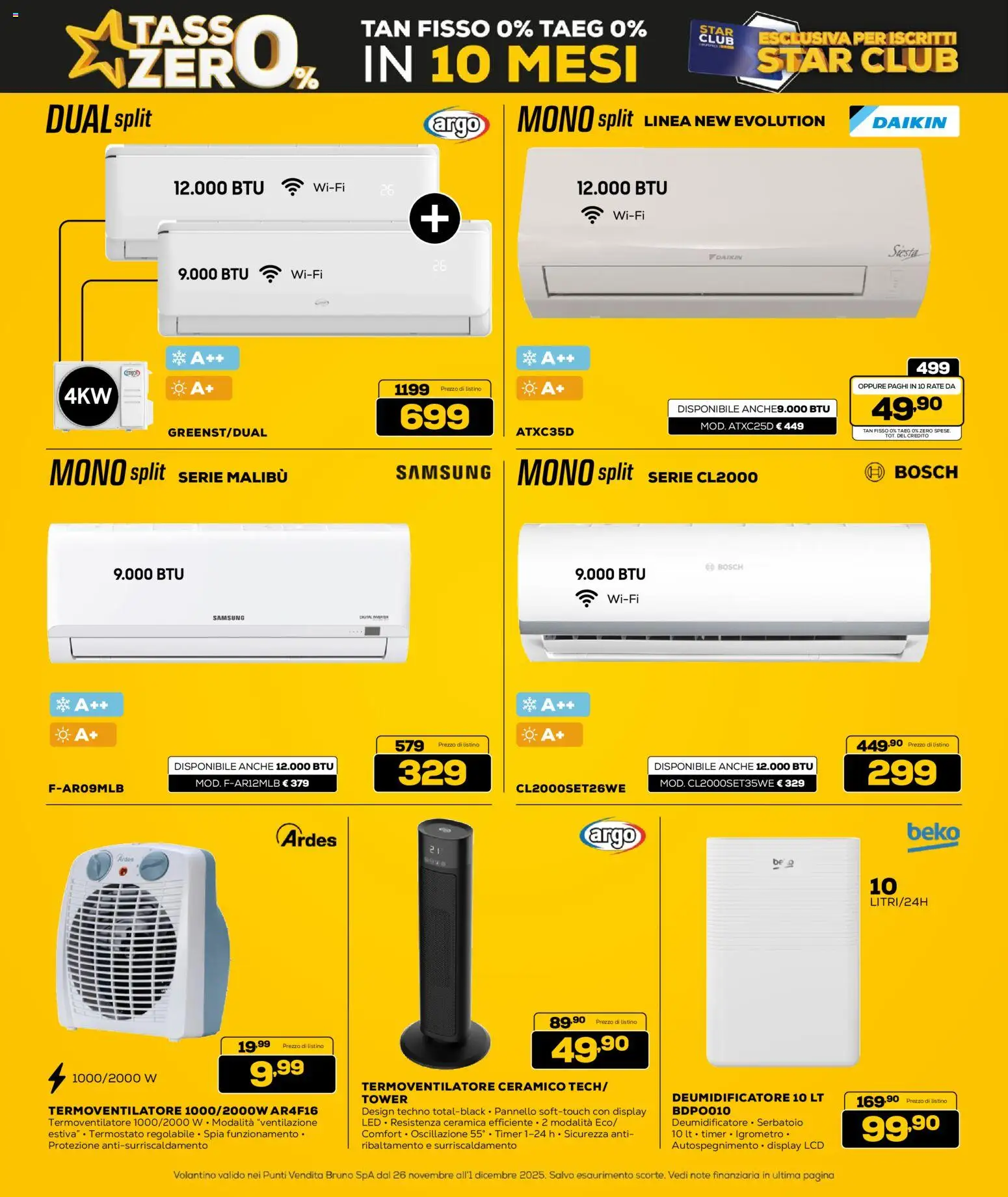 Volantino Euronics del 26.11.2025 | Pagina: 20 | Prodotti: Deumidificatore, Samsung