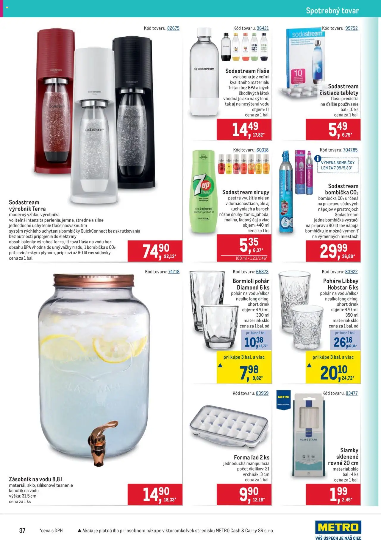 Metro maloobchod │ platný od 16.07.2025 | Strana: 37 | Produkty: Čaj, Sodastream