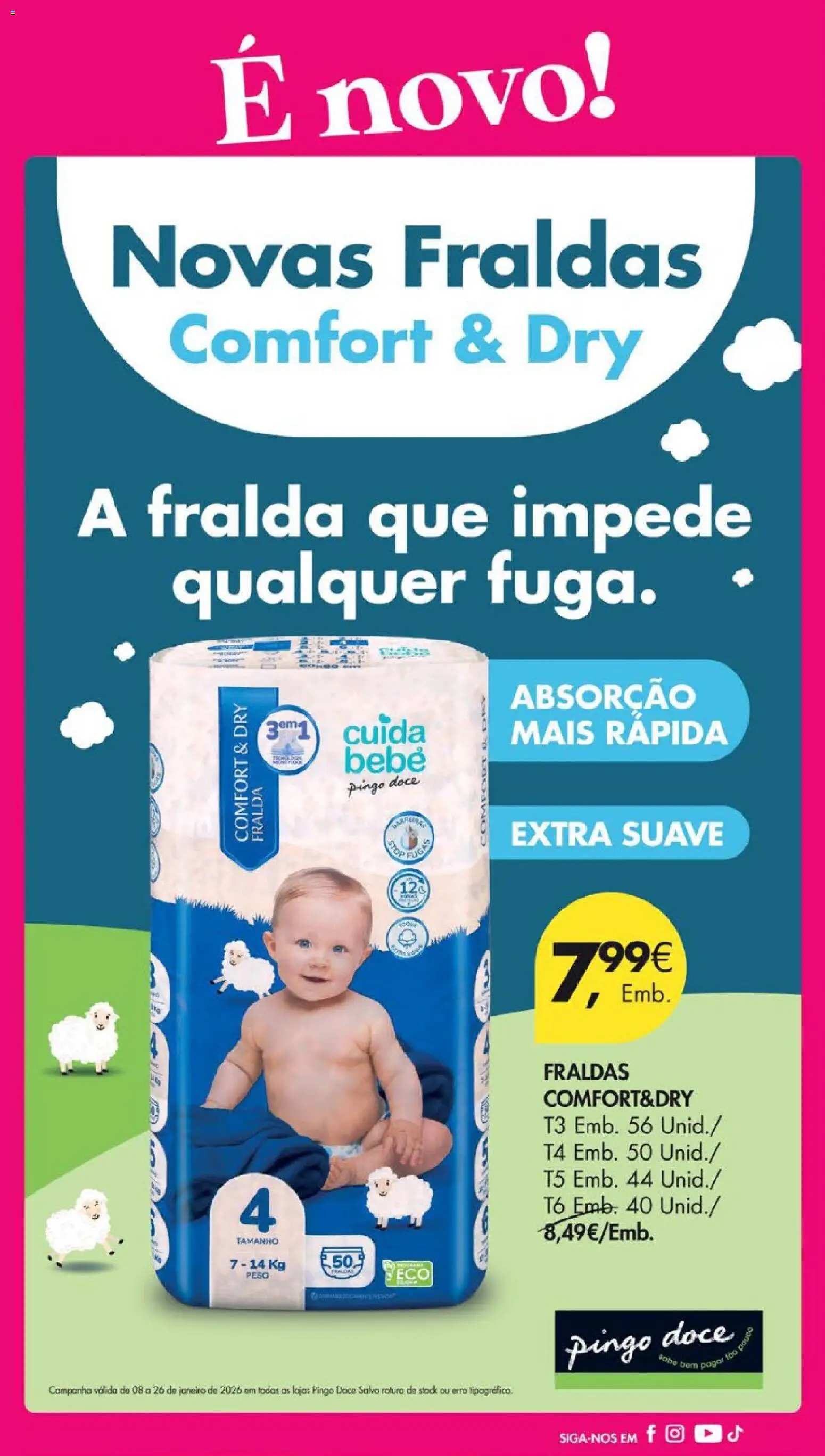 Pingo Doce folheto │ válido de 13.01.2026 | Página: 13 | Produtos: Fraldas
