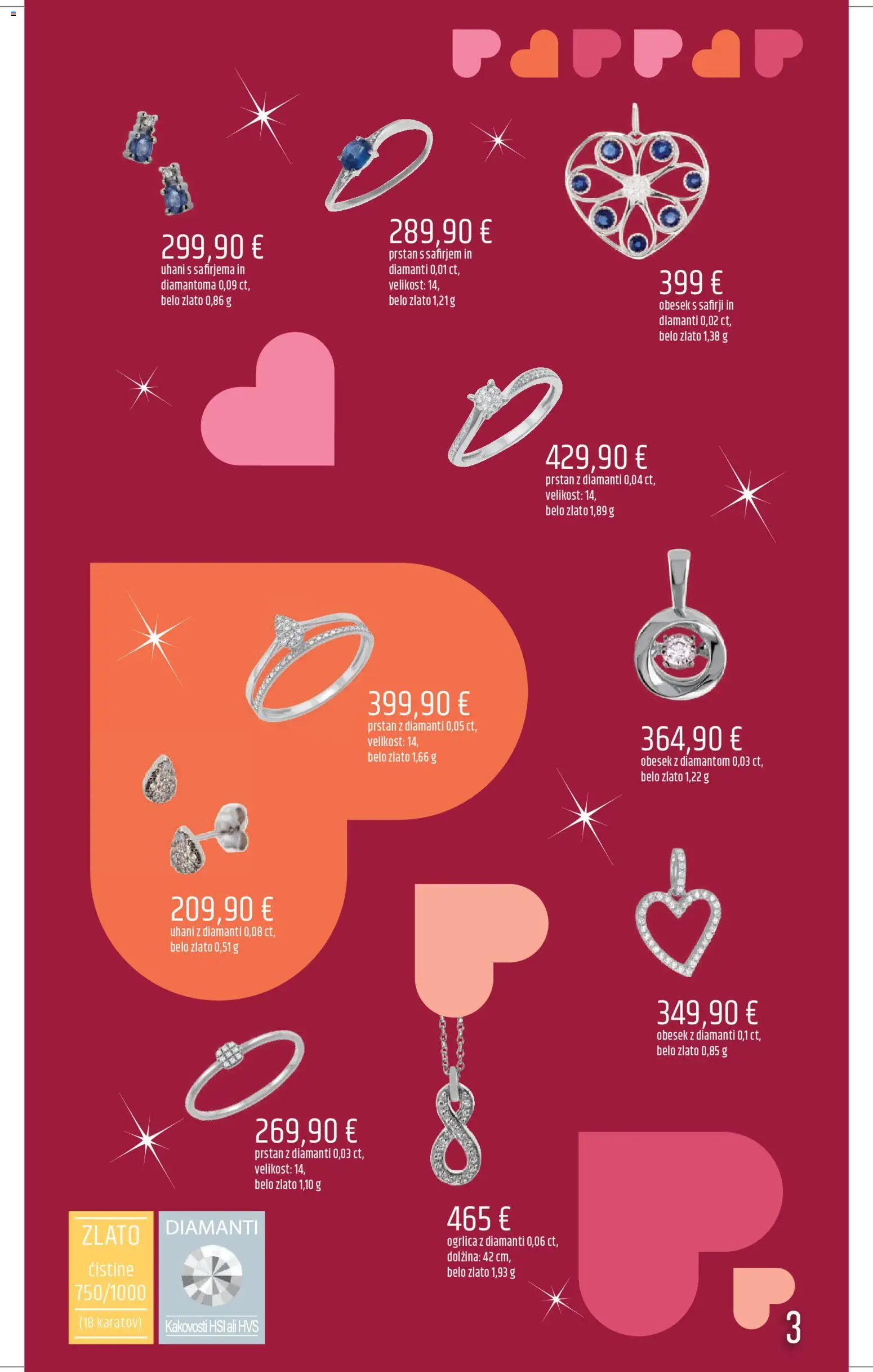 Novi E.leclerc katalog ponudbe – veljaven od 06.02.2026 | Stran: 3 | Izdelki: Prstan, Uhani