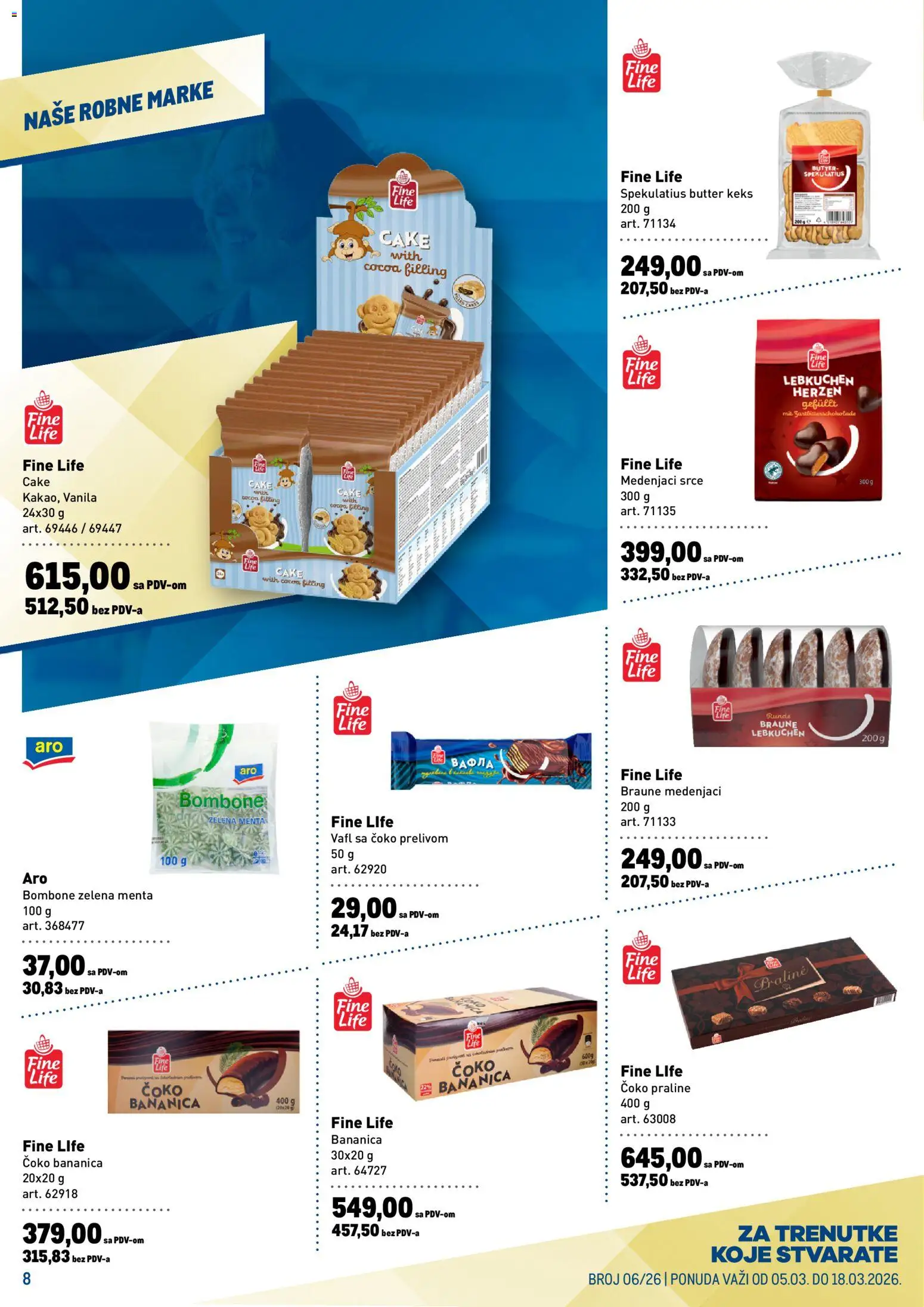 Metro katalog - važi od 05.03.2026 | Strana: 8 | Proizvode: Bombone, Keks, Praline, Medenjaci