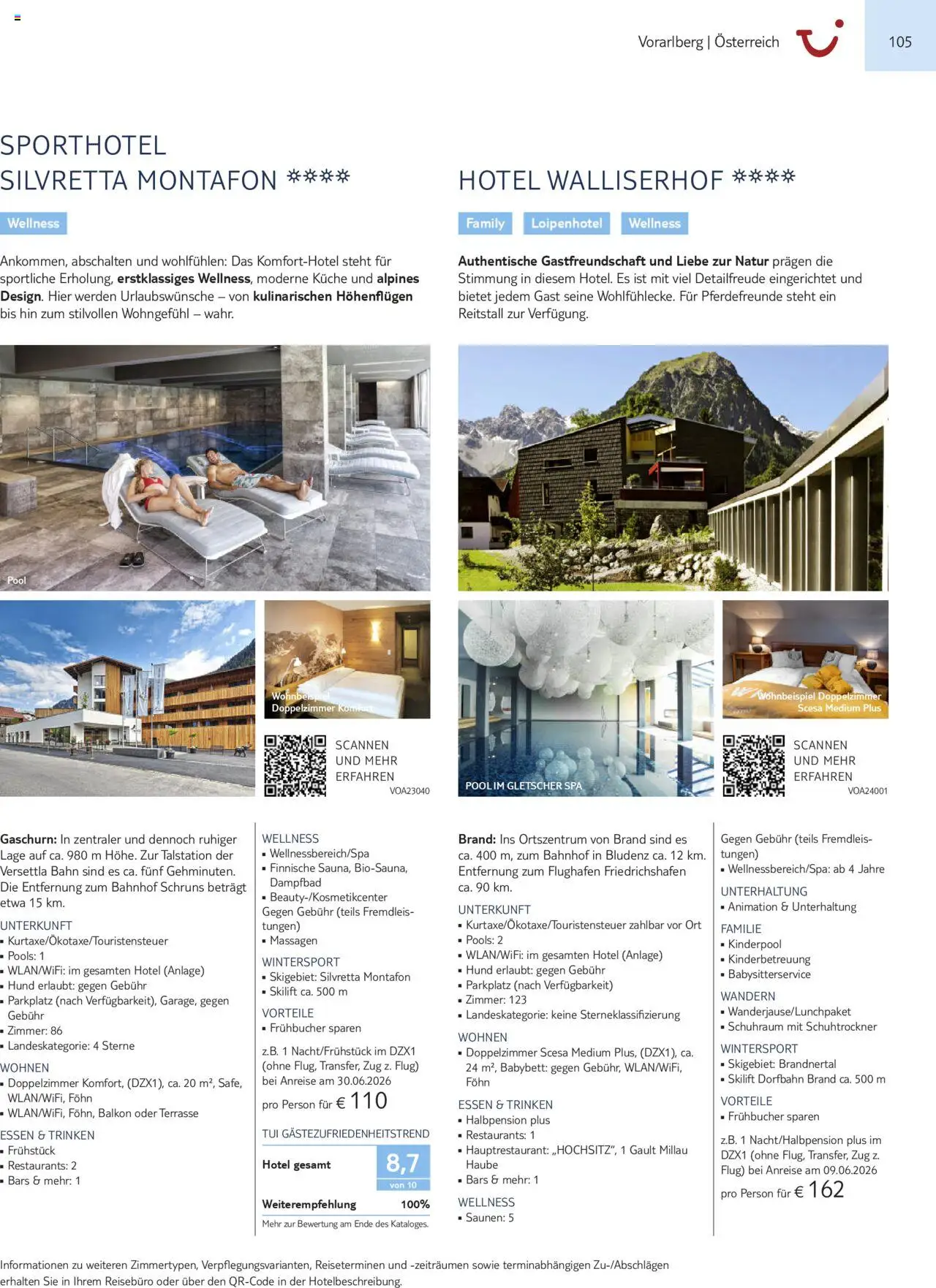 TUI Urlaub mit eigener Anreise 2025/26 – gültig ab 01.11.2025 | Seite: 105 | Produkte: Babybett, Küche, Föhn