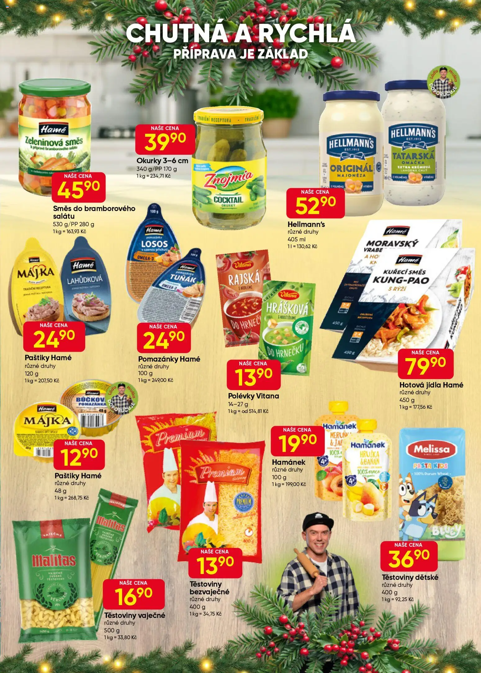 Hruška leták od 03.12.2025 | Strana: 5 | Produkty: Losos, Hotová jídla, Hellmann's, Pomazánka