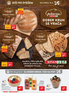 Spar katalog akcije – veljaven od 04.03.2026 | Stran: 14 | Izdelki: Skodelica, Pekarna, Hlebec, Cips