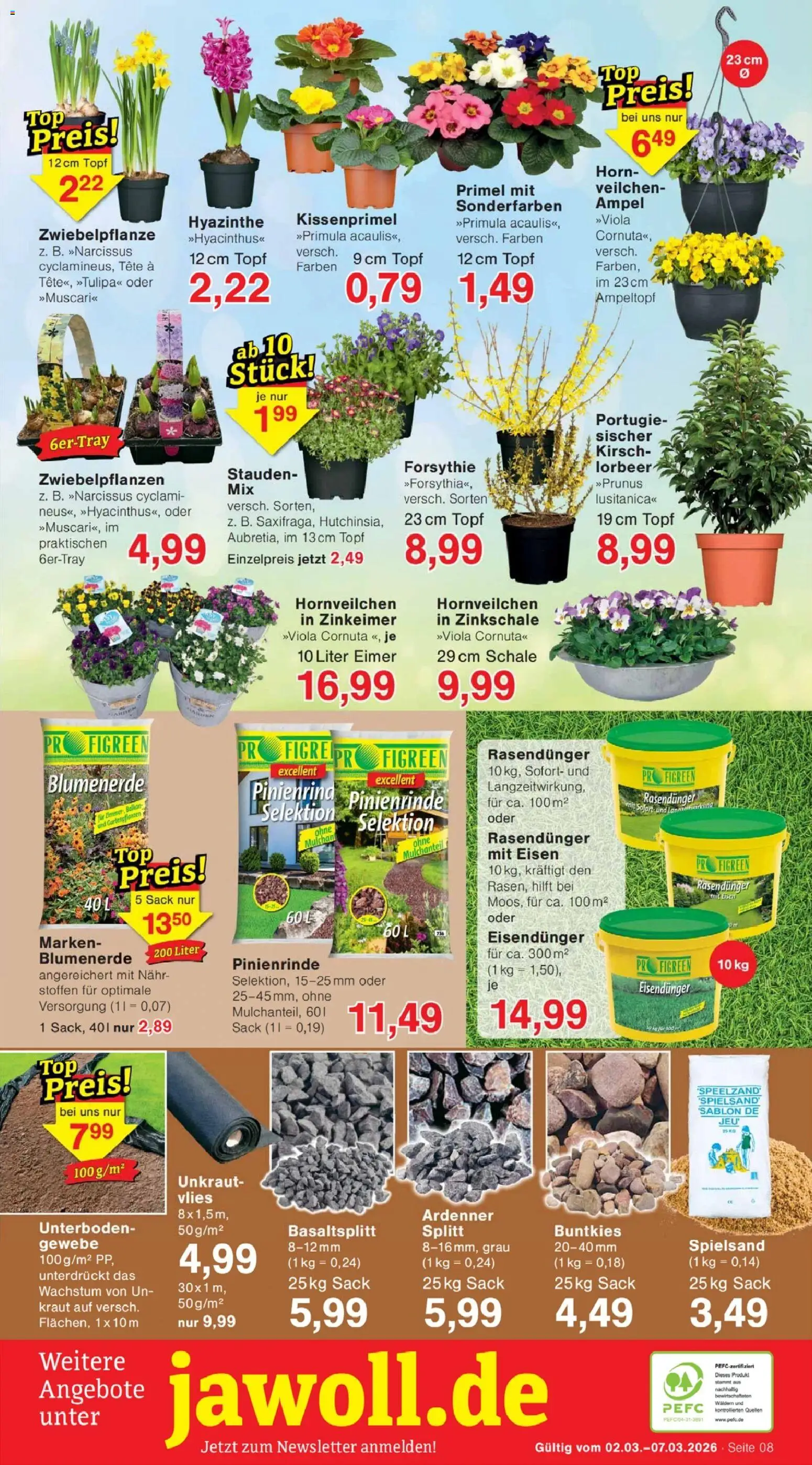 Jawoll Prospekt – gültig ab 02.03.2026 | Seite: 12 | Produkte: Blumenerde, Kraut