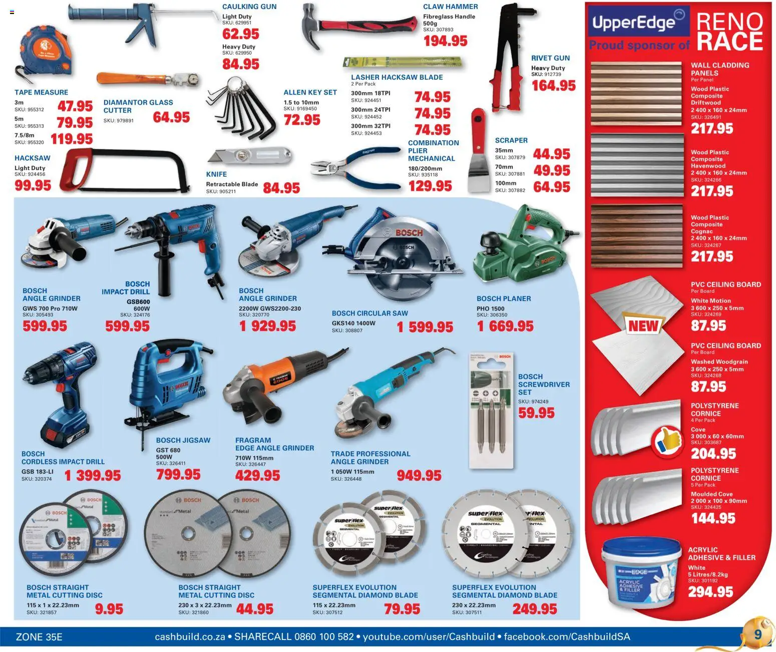 New Cashbuild catalogue – valid from 24.11.2025 | Page: 9 | Products: Drill, Hammer, Hacksaw, Ensalada de quino