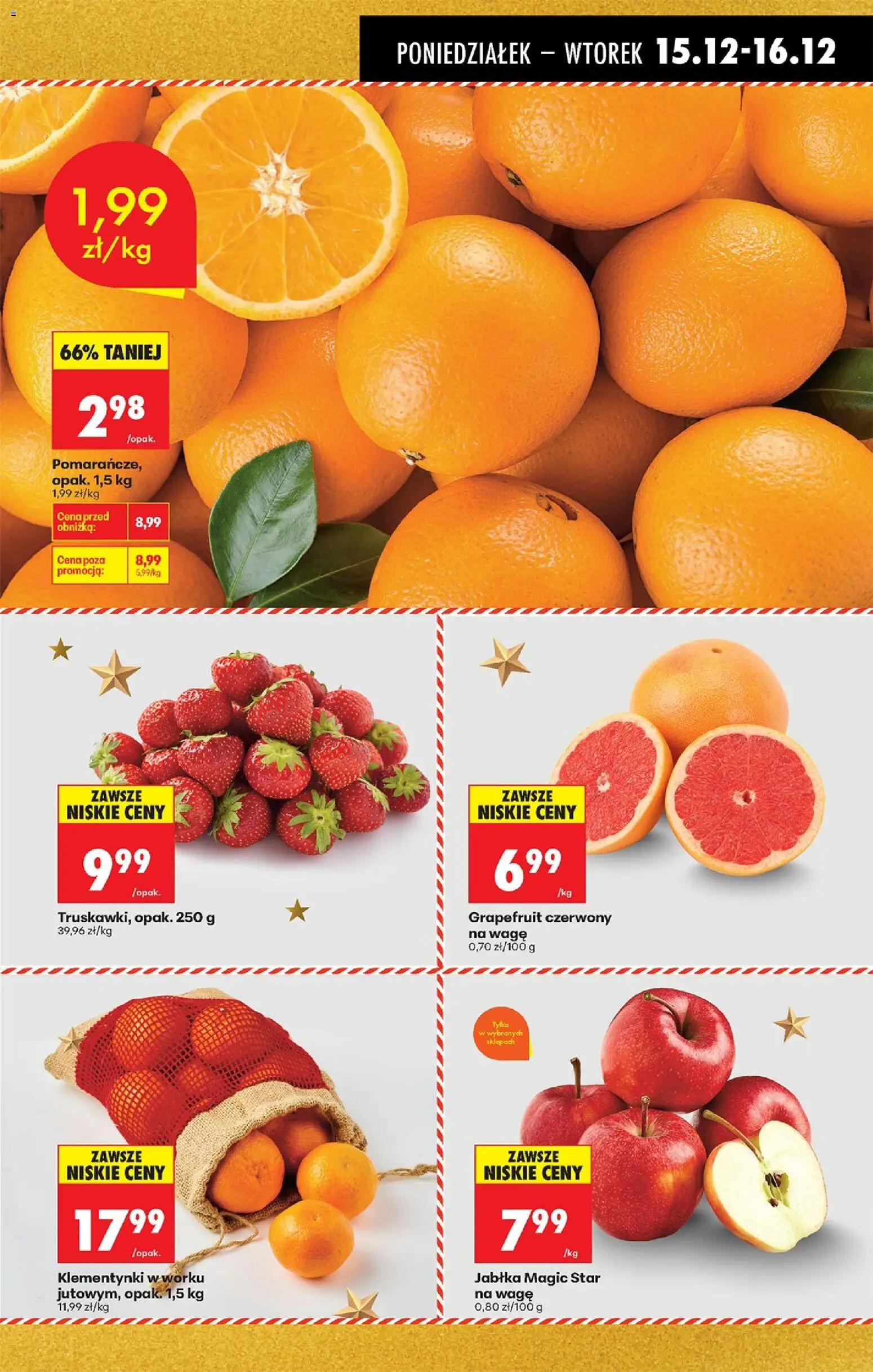 Biedronka gazetka od 15.12.2025 | Strona: 27 | Produkty: Jabłka, Truskawki
