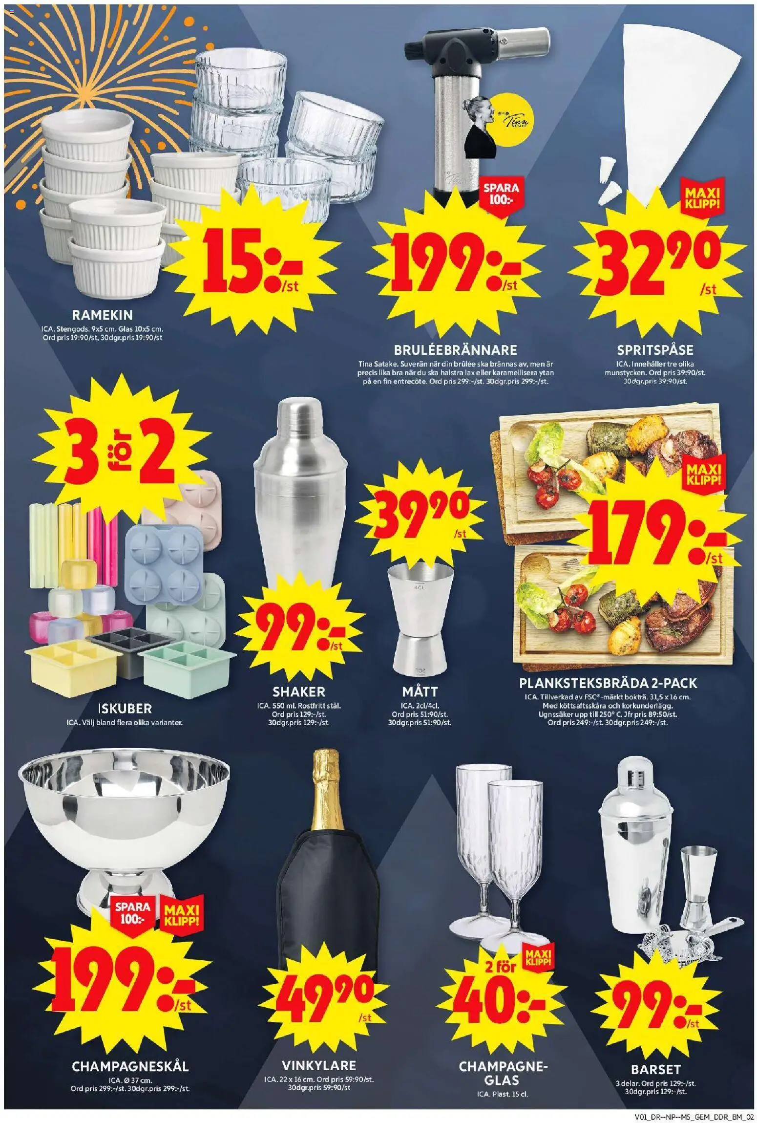 ICA Maxi reklamblad aktuell från 30.12.2025 | Sida: 10 | Produkter: Gem, Lax, Champagne