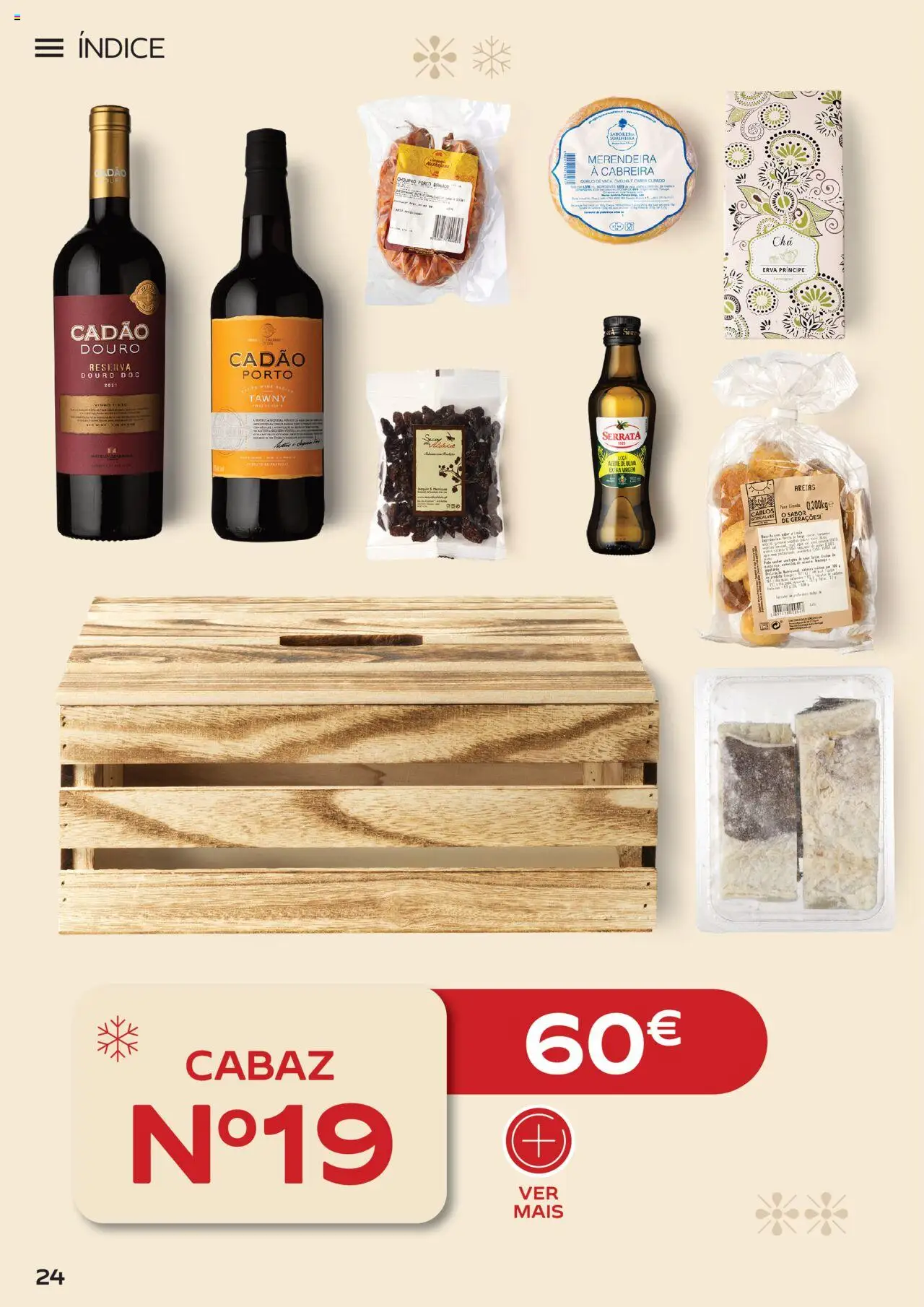 Continente - Cabazes de Natal │ válido de 06.10.2025 | Página: 24 | Produtos: Vinho, Chá, Vinho tinto