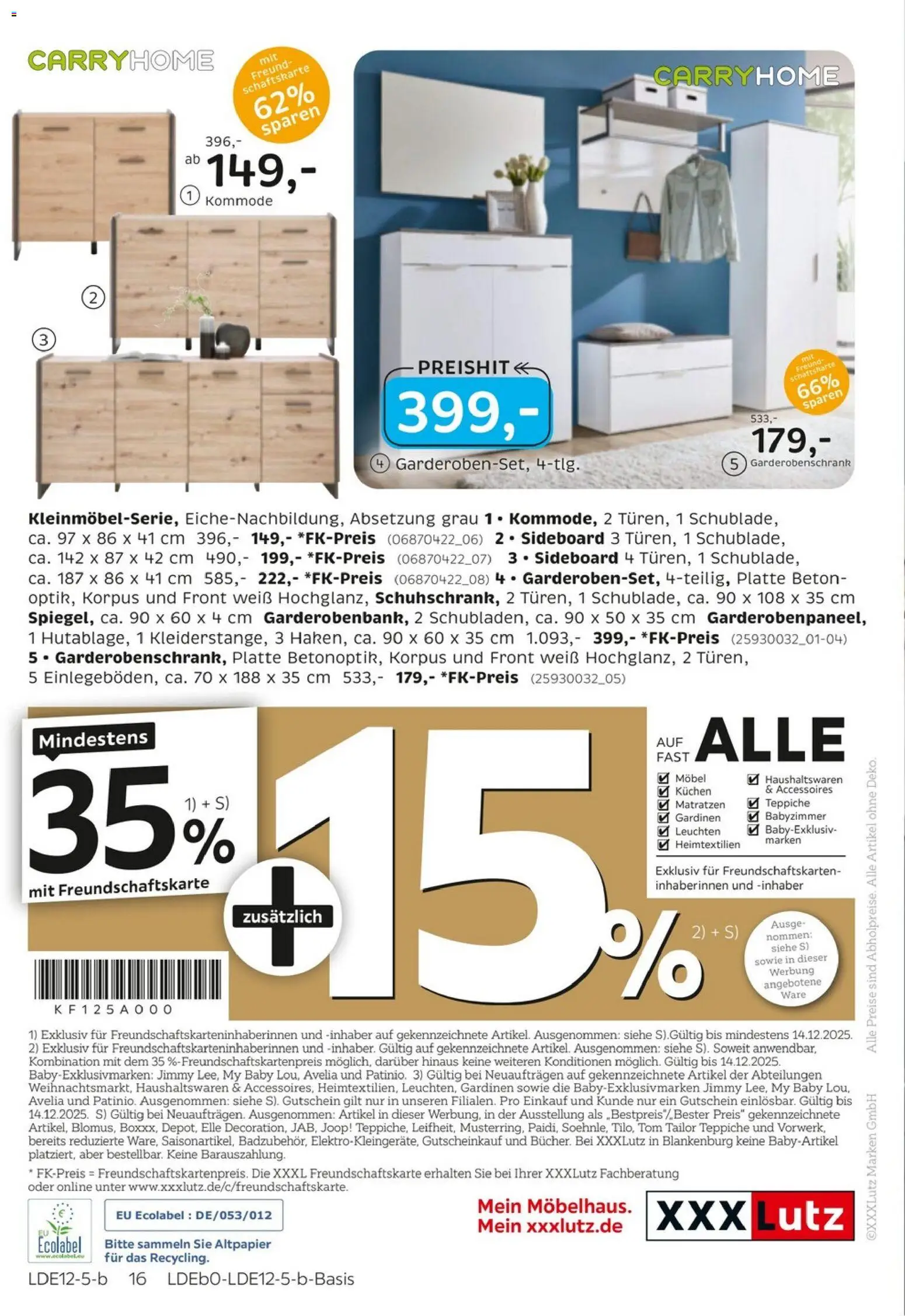 XXXL Lutz Frohe Weihnachten – gültig ab 30.11.2025 | Seite: 16 | Produkte: Sideboard, Kommode, Garderobenschrank, Kuchen