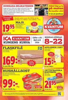 ICA Kvantum - Kungens Kurva - Förhandsvisning av reklamblad från butik ICA Kvantum aktuell från 26.01.2026