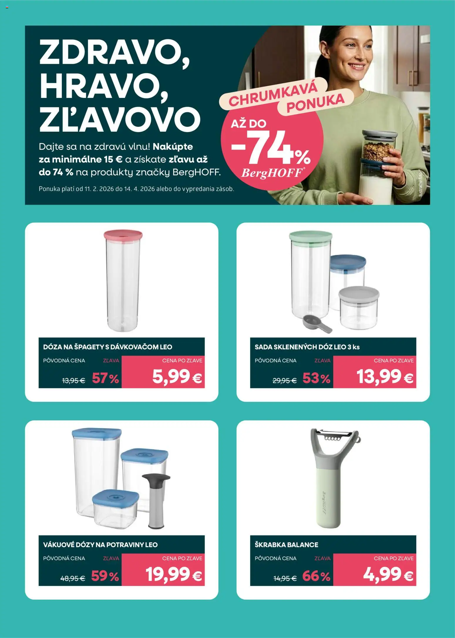 Nové 101 drogerie akcie – leták je platný od 08.04.2026 | Strana: 6 | Produkty: Špagety