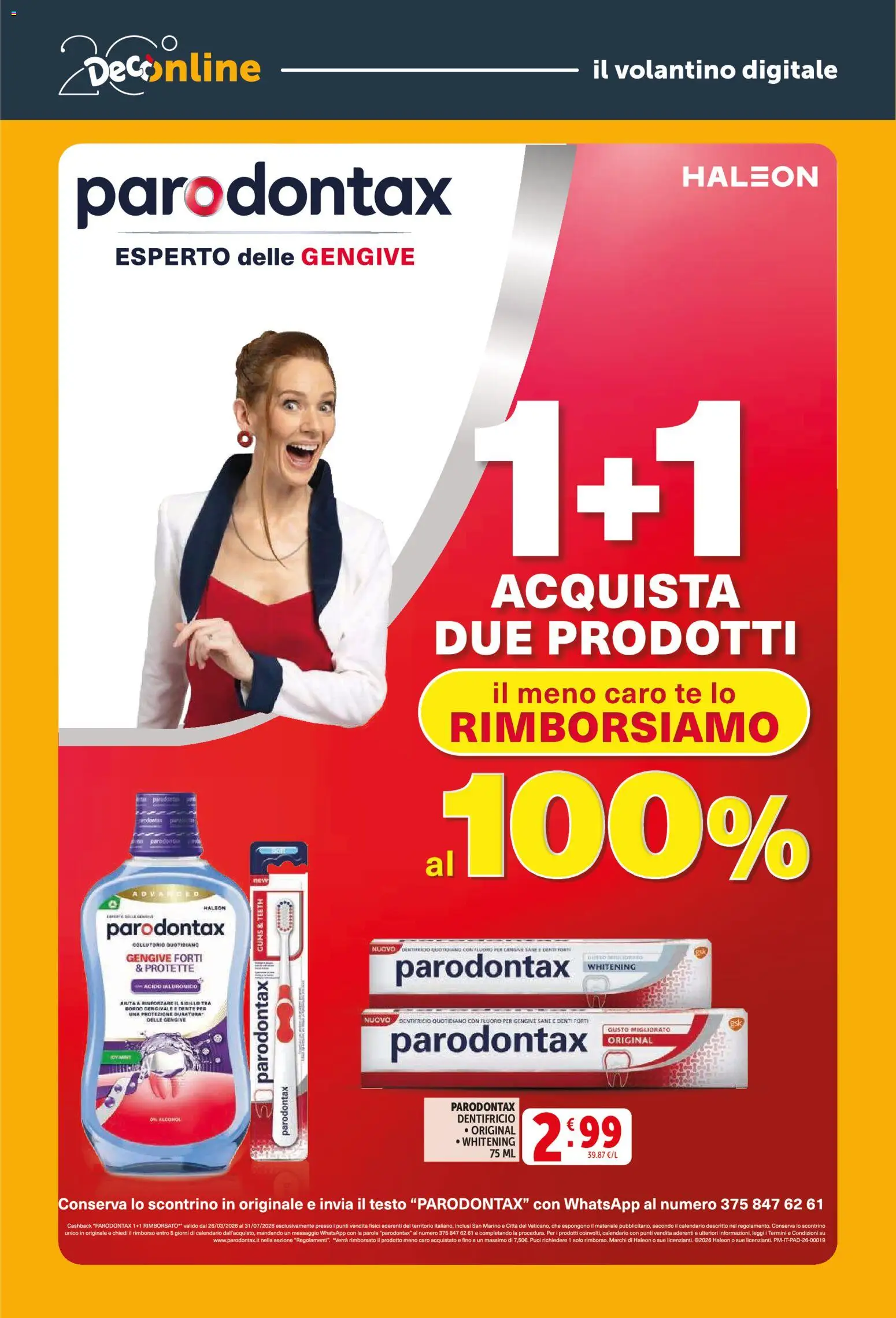 Volantino Decò del 27.03.2026 | Pagina: 42 | Prodotti: Dentifricio, Collutorio, Tè