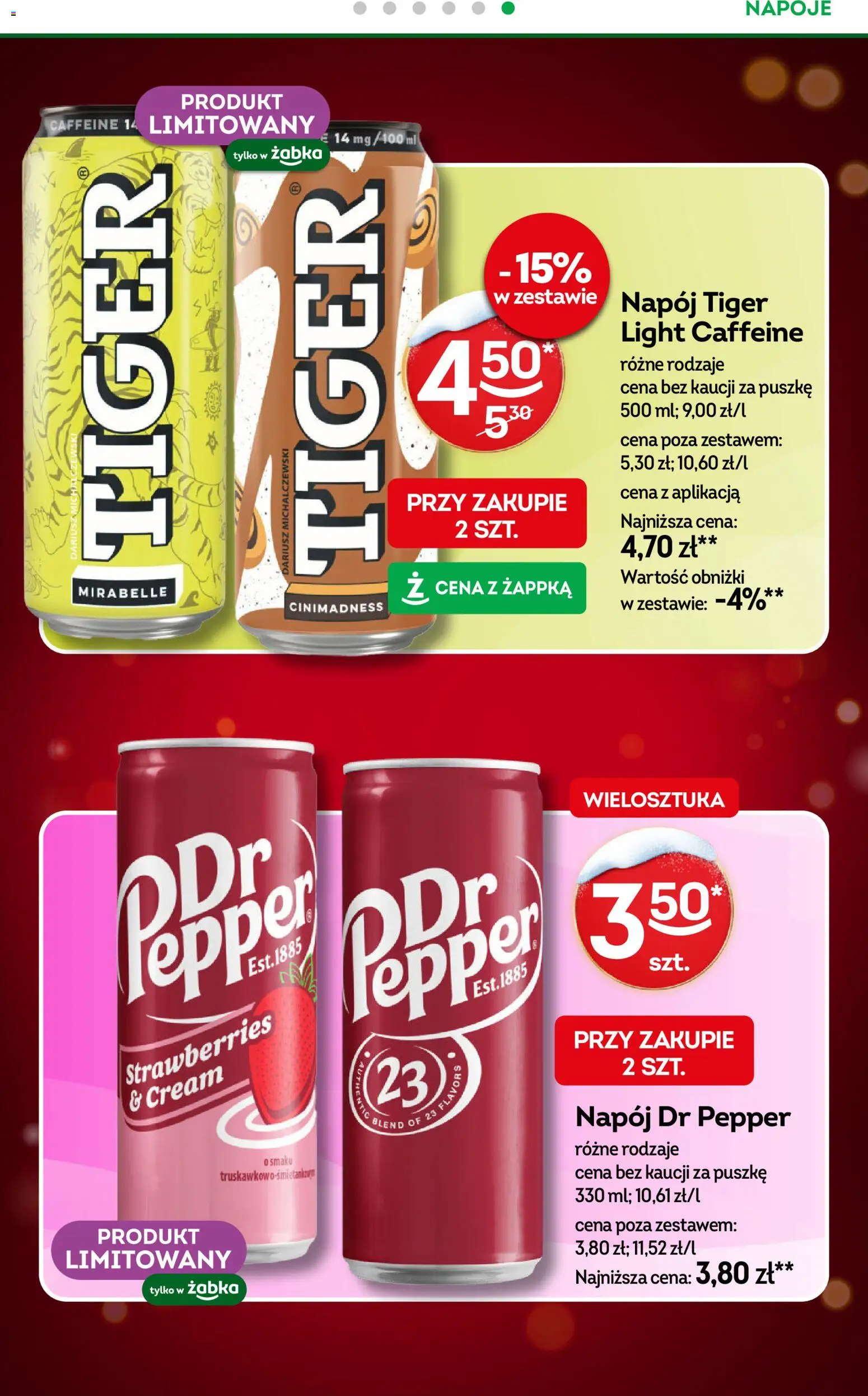Żabka Gazetka od 17.12.2025 | Strona: 23 | Produkty: Napoje