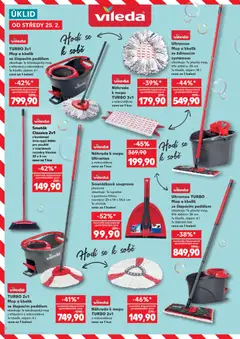 Náhled letáku TURBO 3v1 Mop a kbelík, se šlapacím pedálem obsahuje: 1x teleskopický mop s třásněmi z mikrovlákna 1x kbelík, objem: 6l cena za 1 balení od 25.02.2026 | Strana: 2