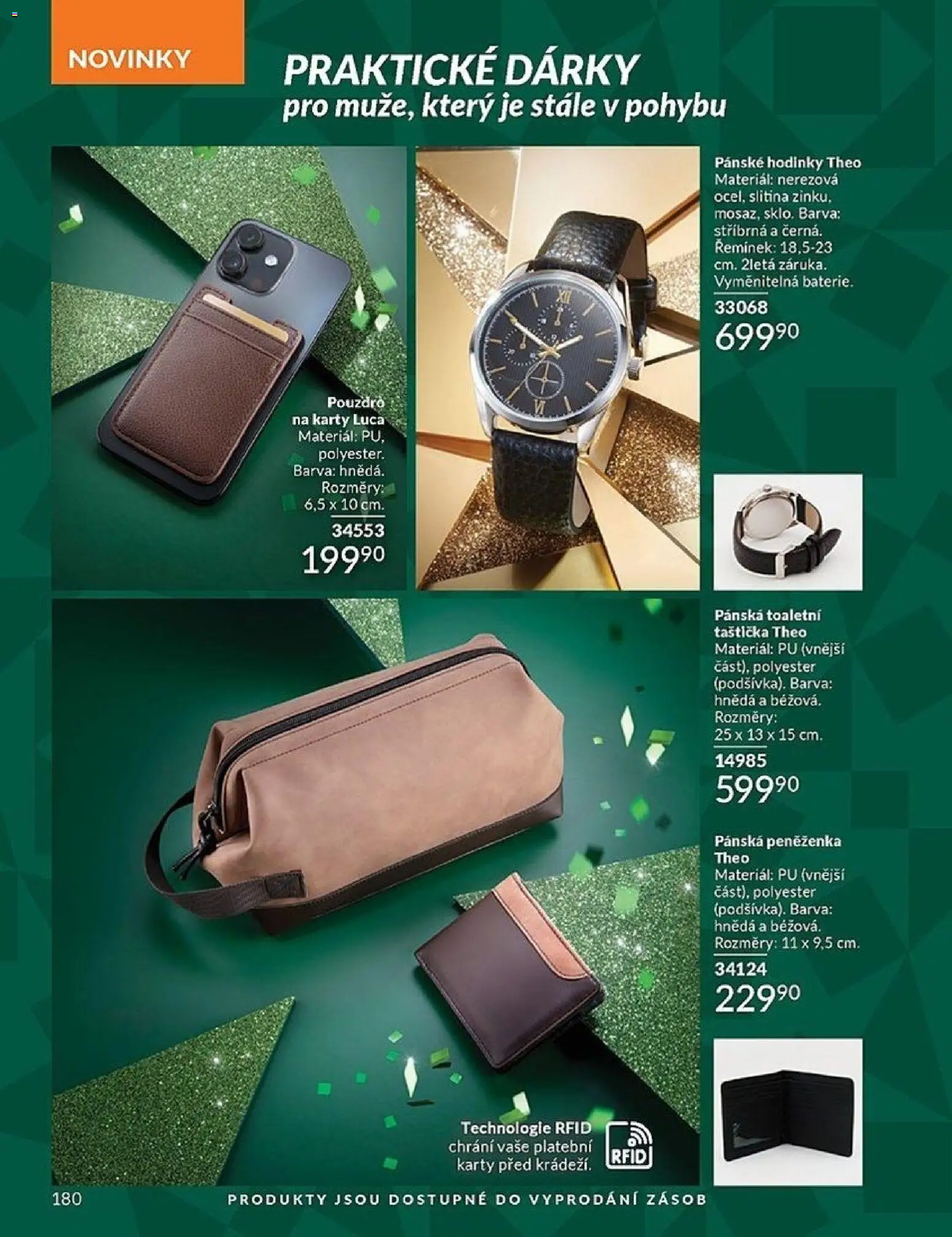 Avon Black Friday od 01.11.2025 | Strana: 180 | Produkty: Peněženka, Hodinky, Pouzdro, Karty