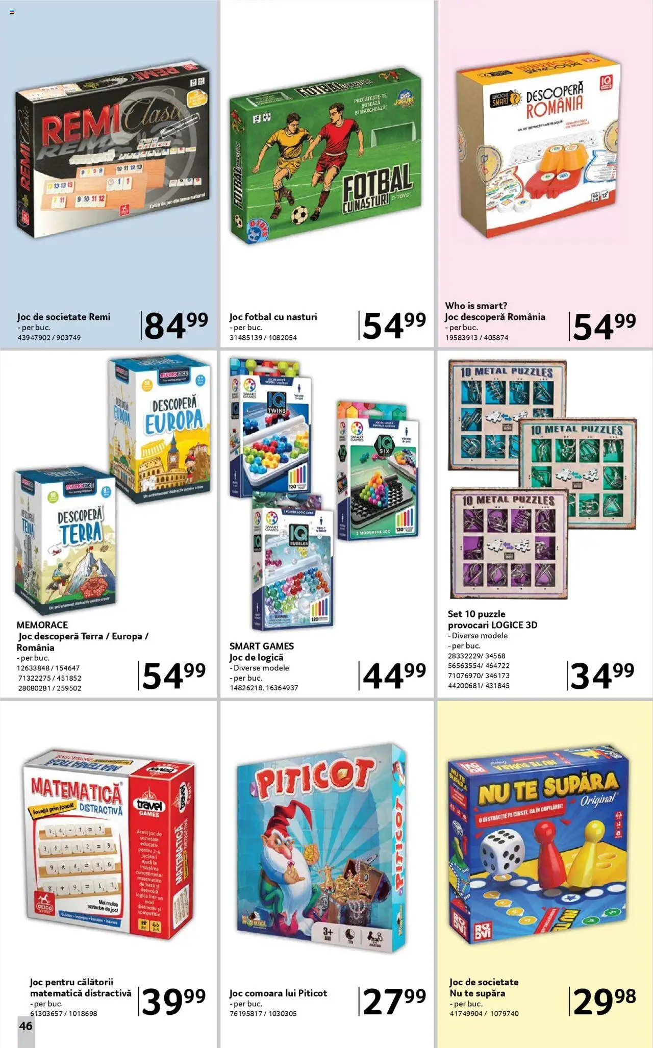 Catalog Selgros - Școala  – valabil de la 08.08.2025 | Pagină: 46 | Produse: Joc