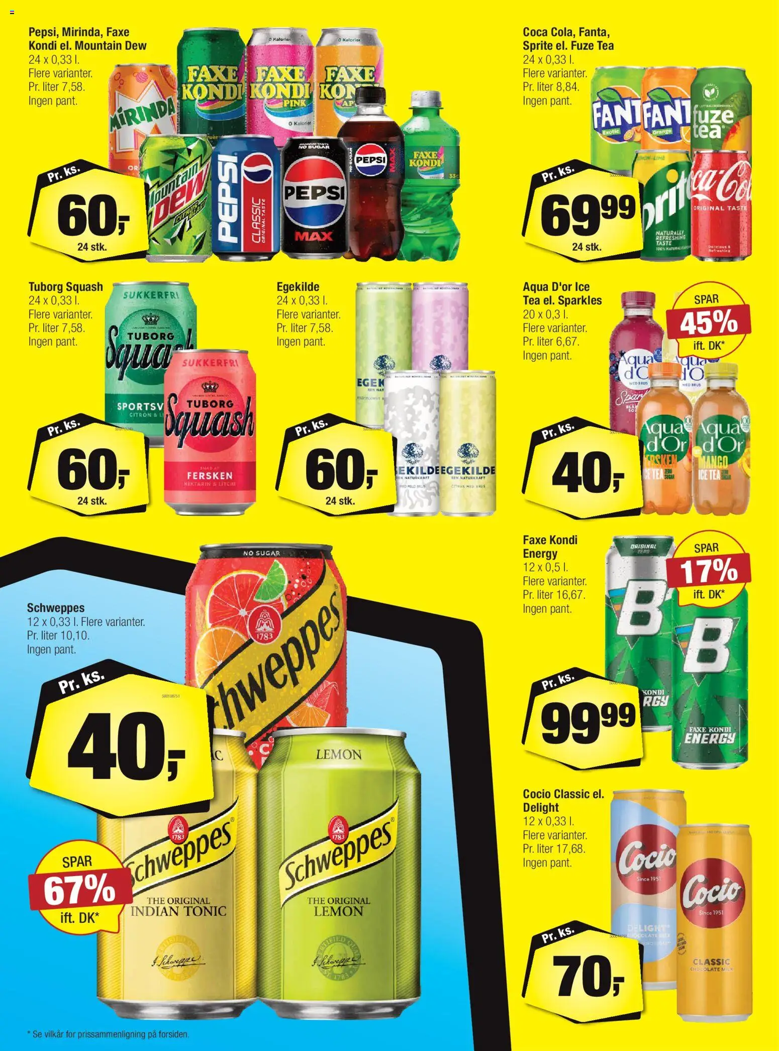 Calle tilbudsavis – gyldig fra 26.11.2025 | Side: 23 | Produkter: Mango, Squash, Faxe Kondi, Pepsi