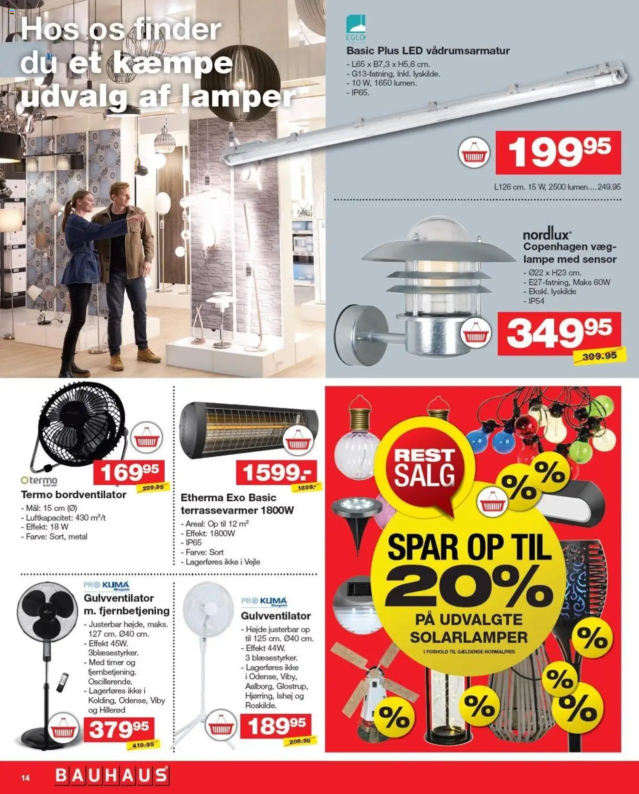 Bauhaus Tilbudsavis gyldig fra 04.07.2025 | Side: 14 | Produkter: Lampe