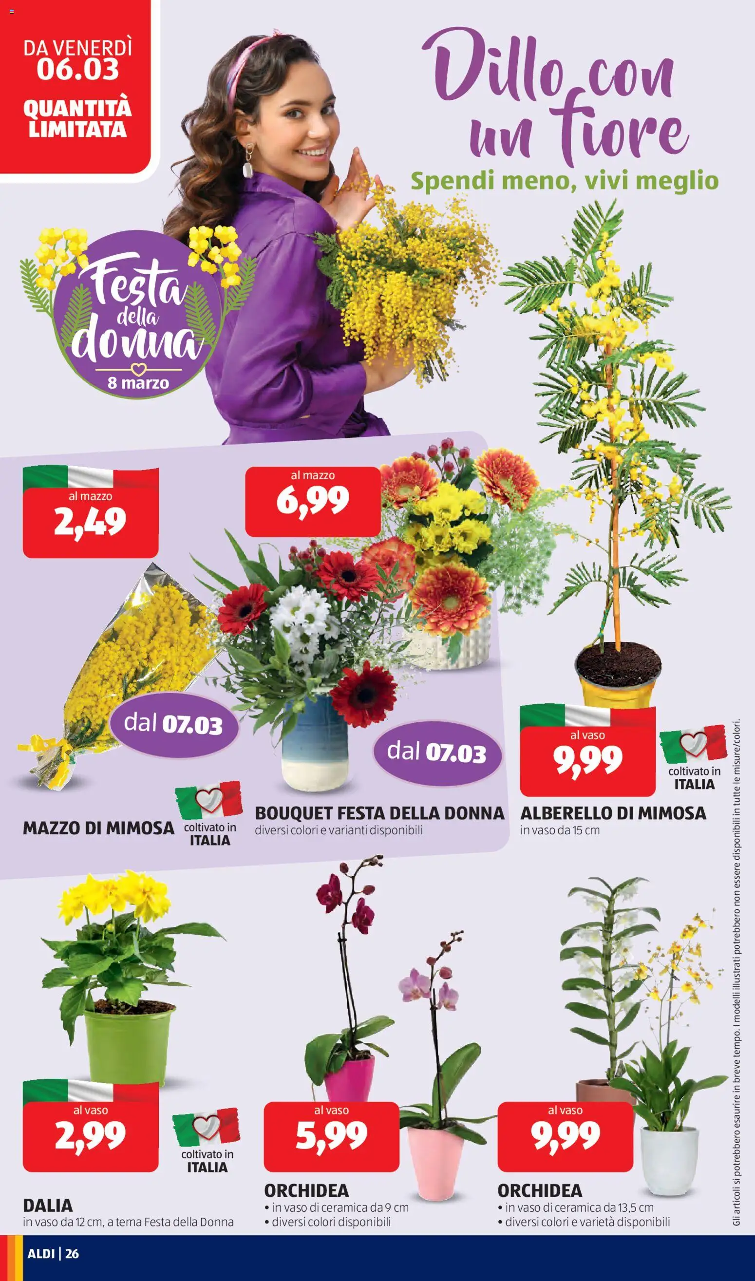 Volantino Aldi del 02.03.2026 | Pagina: 26 | Prodotti: Orchidea, Vaso