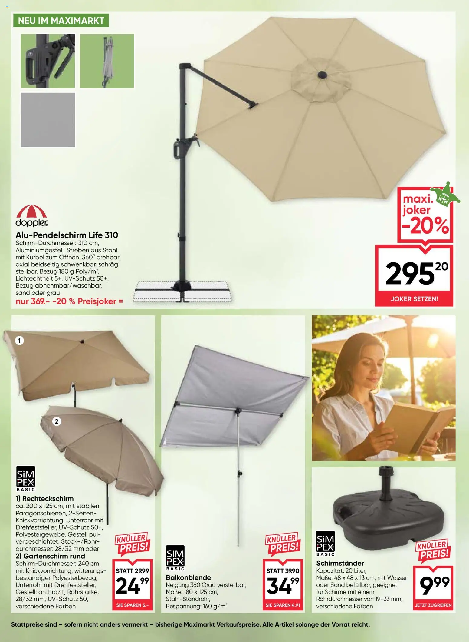 Maximarkt Outdoor Träume gültig ab 23.03.2026 | Seite: 14 | Produkte: Wasser