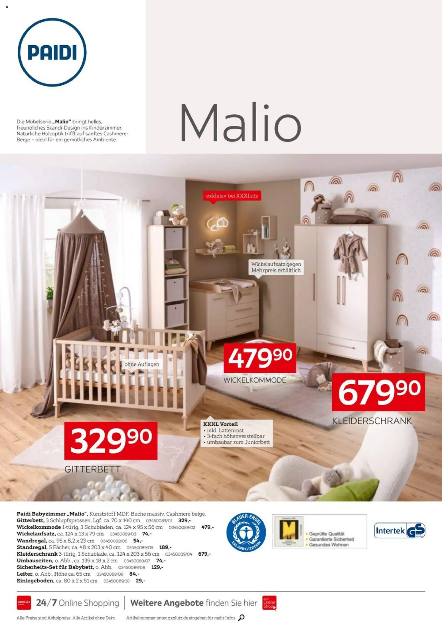 XXXL Lutz - PAIDI Spezial – gültig ab 09.11.2025 | Seite: 2 | Produkte: Kleiderschrank, Lattenrost
