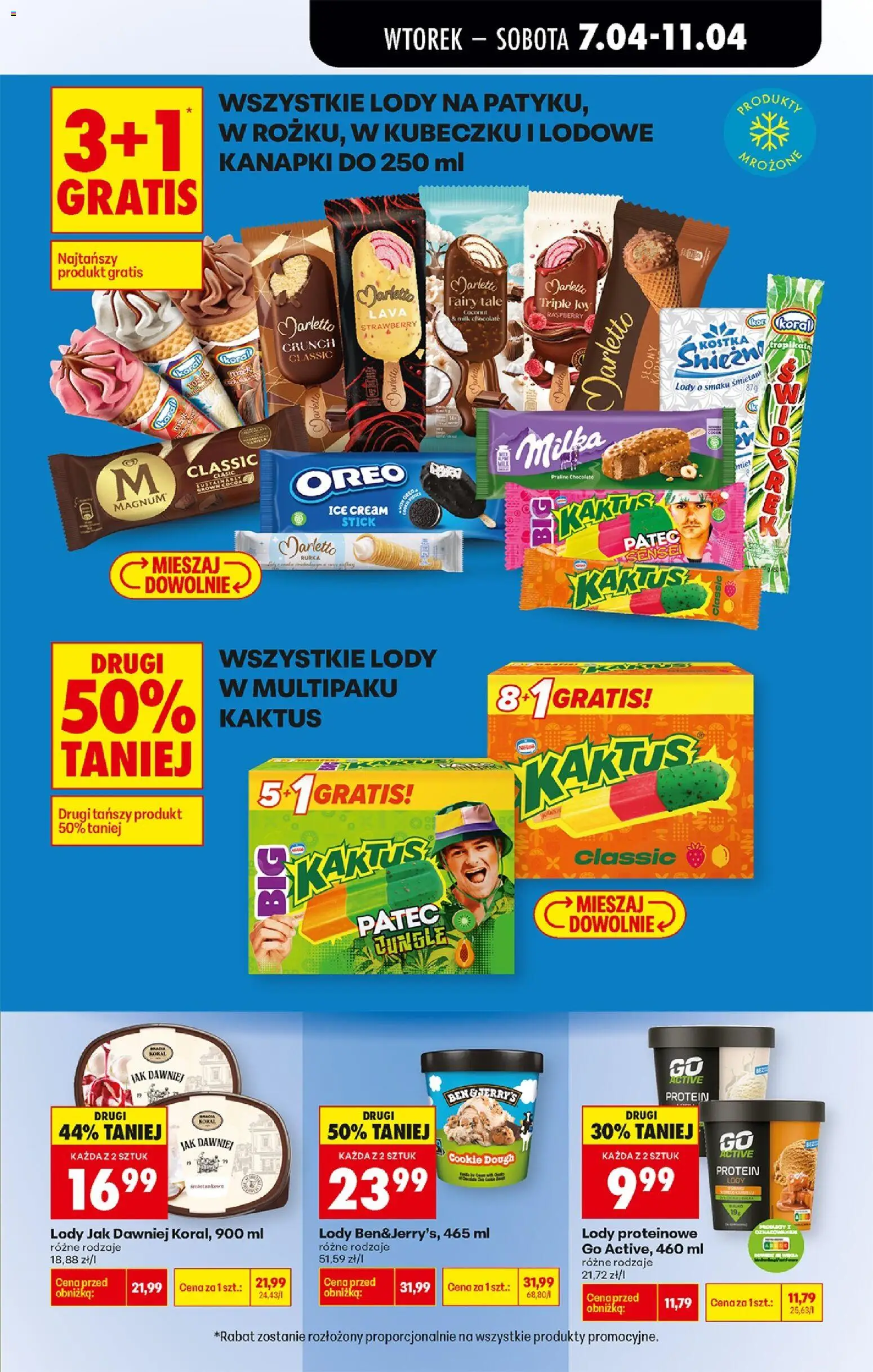 Biedronka gazetka od wtorku od 07.04.2026 | Strona: 45 | Produkty: Milka, Lody proteinowe, Fairy, Lody