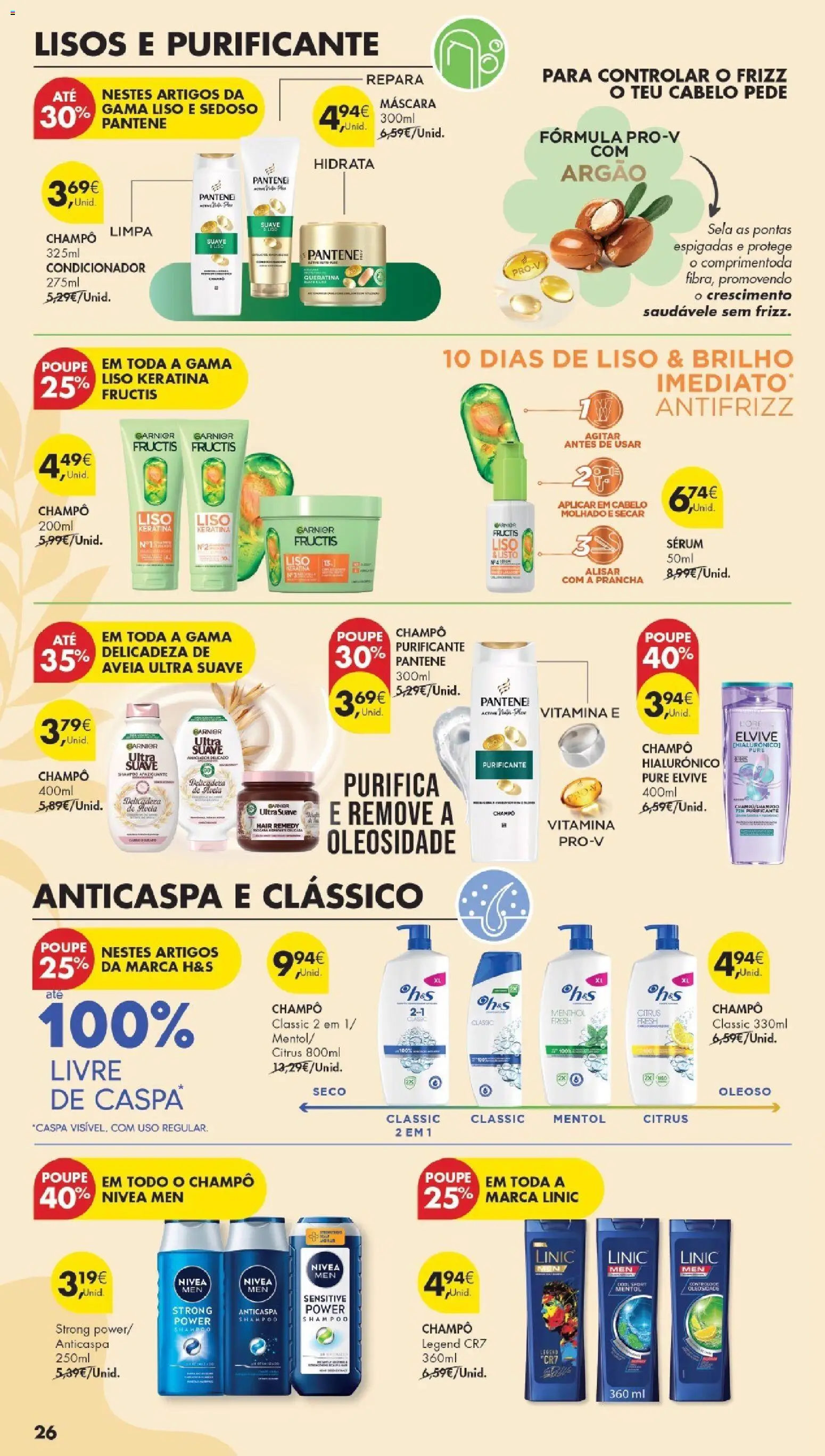 Pingo Doce Poupe Esta Semana Madeira │ válido de 21.04.2026 | Página: 26 | Produtos: Aveia, Shampoo, Sérum, Prancha