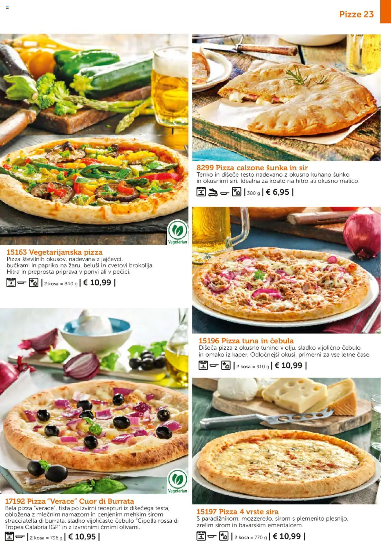 Novi Bofrost katalog ponudbe – veljaven od 01.05.2025 | Stran: 23 | Izdelki: Tuna, Sir, Sunka, Cebula