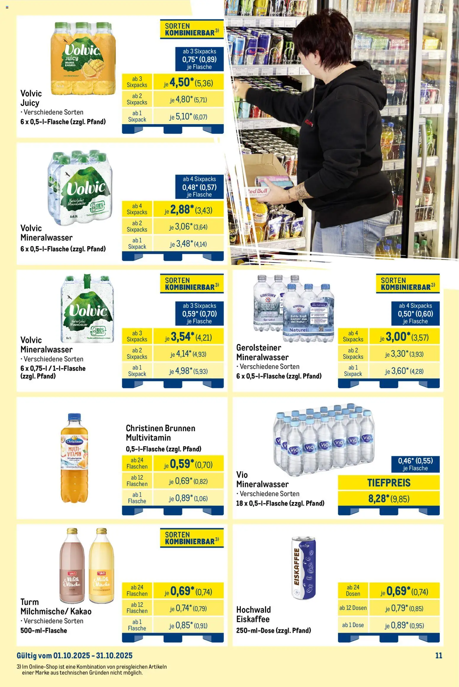 Metro Wochen-Angebote Händler – gültig ab 27.10.2025 | Seite: 19 | Produkte: Red bull, Mineralwasser, Volvic, Gerolsteiner