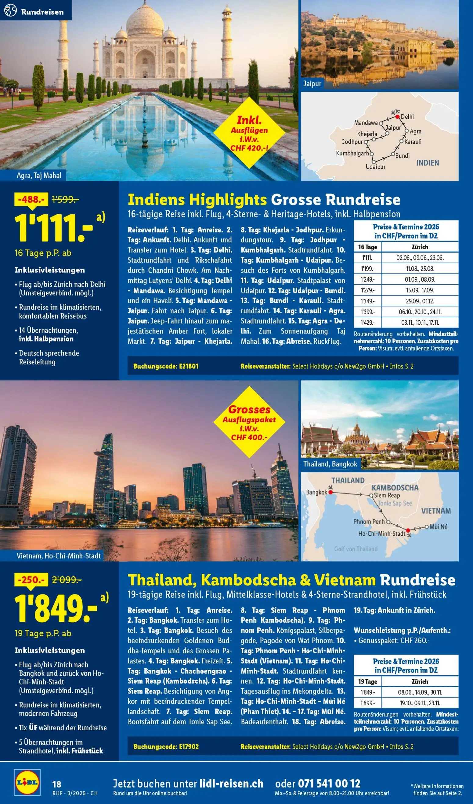 Lidl Aktionen Reisen März – gültig ab 28.02.2026 | Seite: 18 | Produkte: Uhr